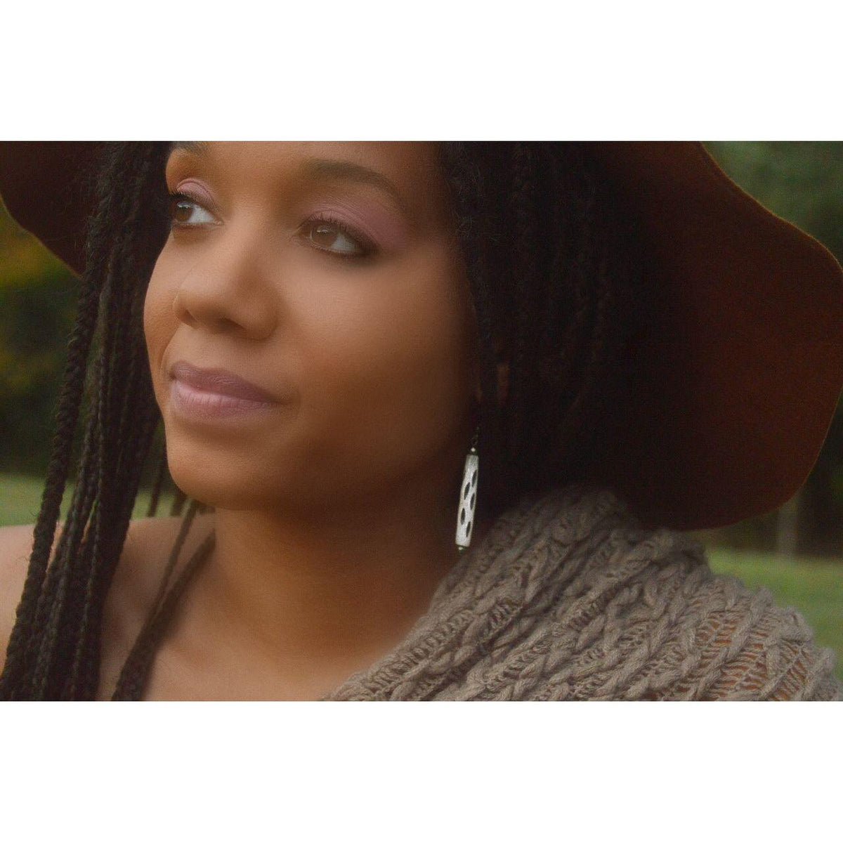 Carved Bone Earrings