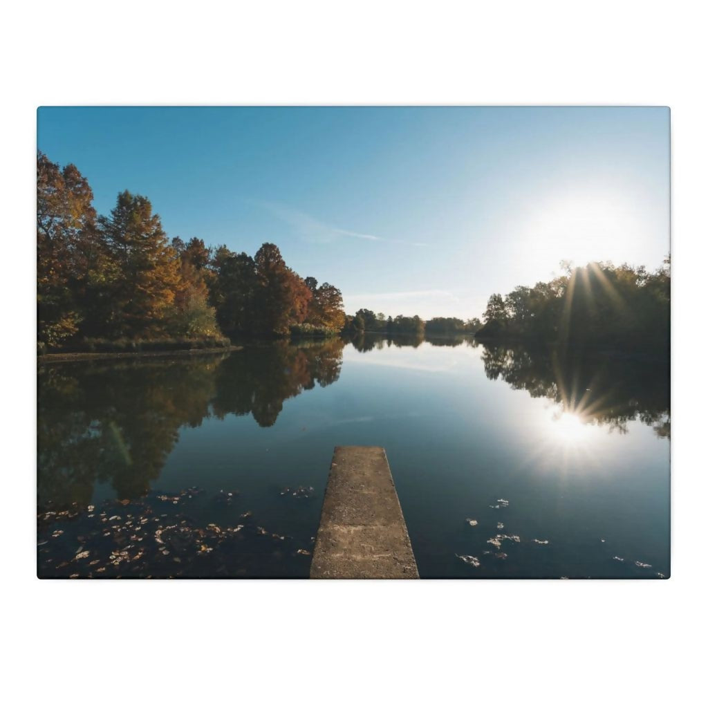 Print of Campus Lake at SIU Campus