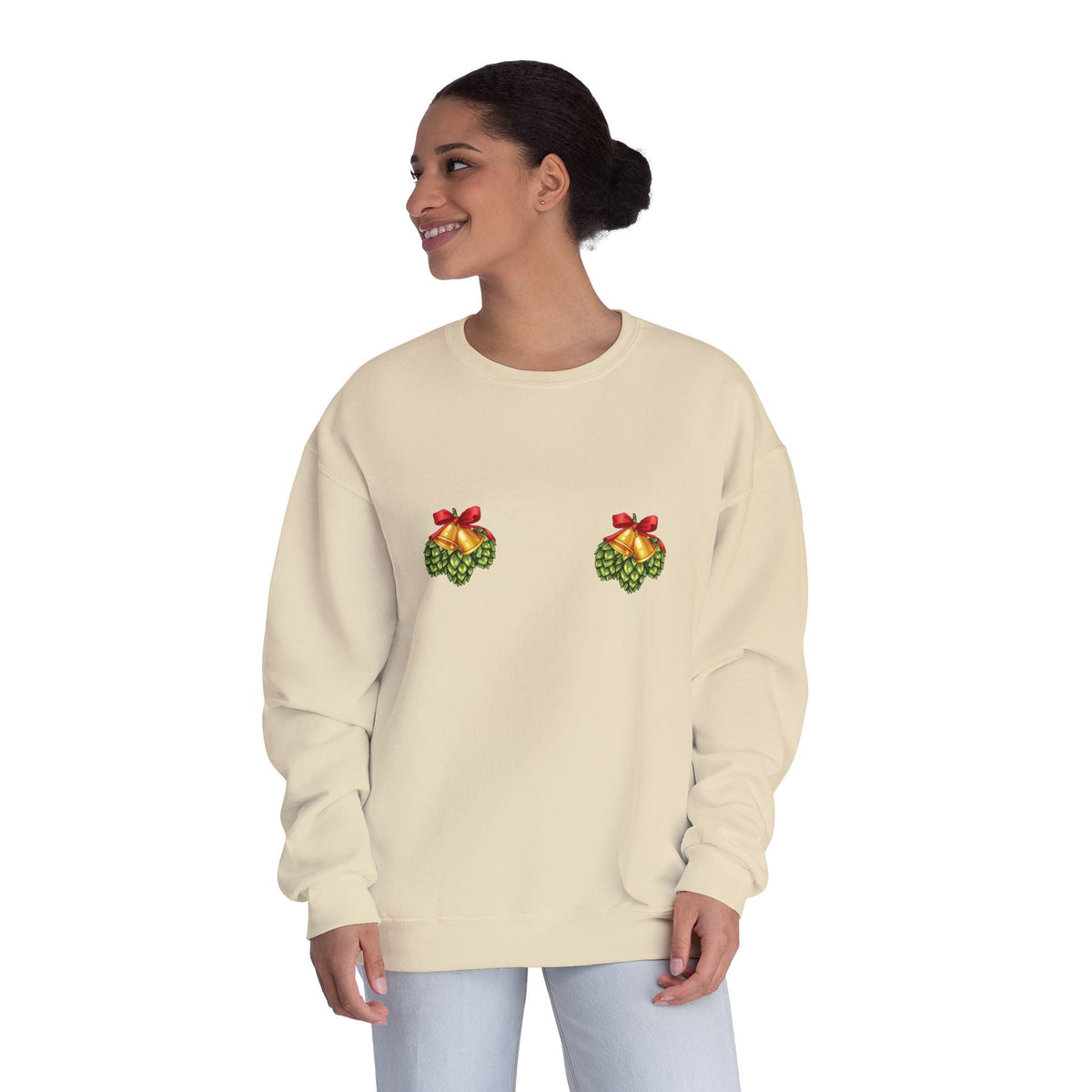 "Oh What Fun!" Naughty List - Jingle Bells + Mistletoe Hops Sweatshirt