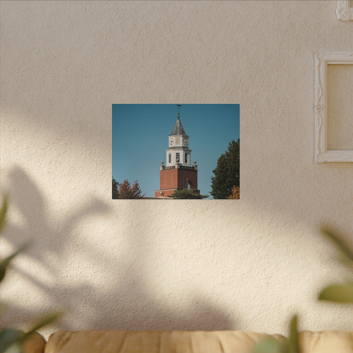 Print of Pullium Clock Tower on SIU Campus