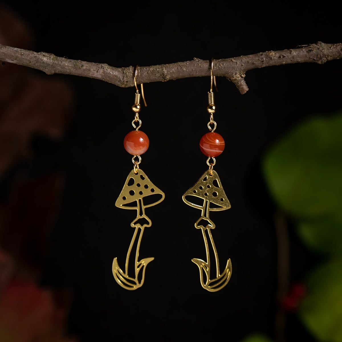 Wild Shrooms with Carnelian