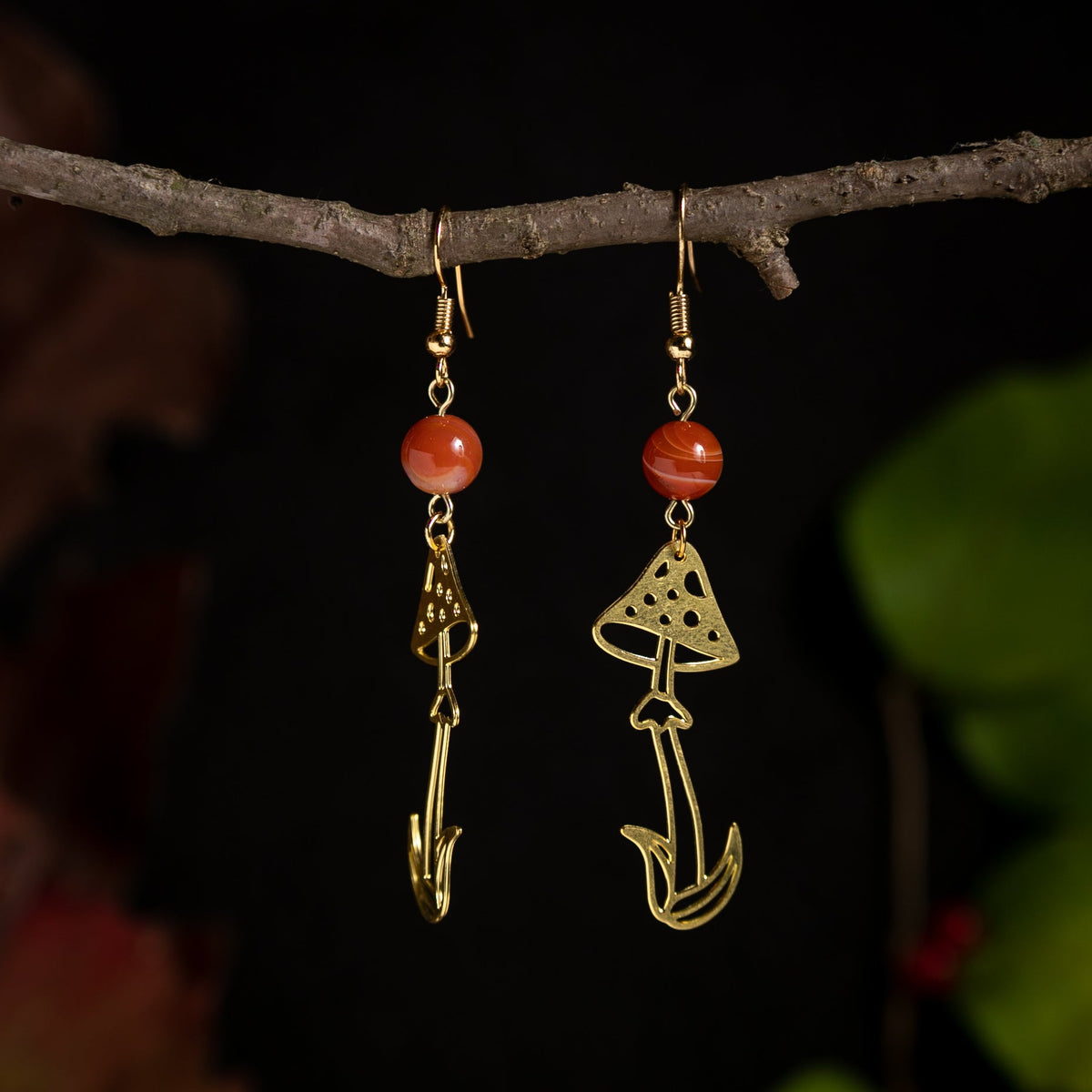 Wild Shrooms with Carnelian