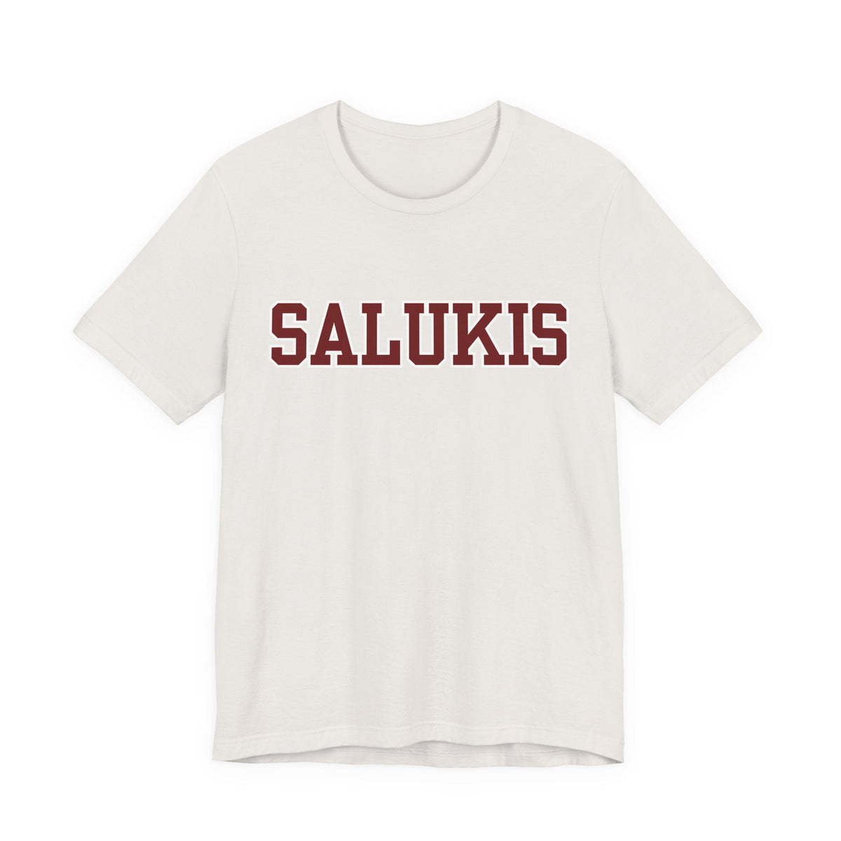 I Bleed Saluki Maroon (Unisex Jersey Short Sleeve Tee)