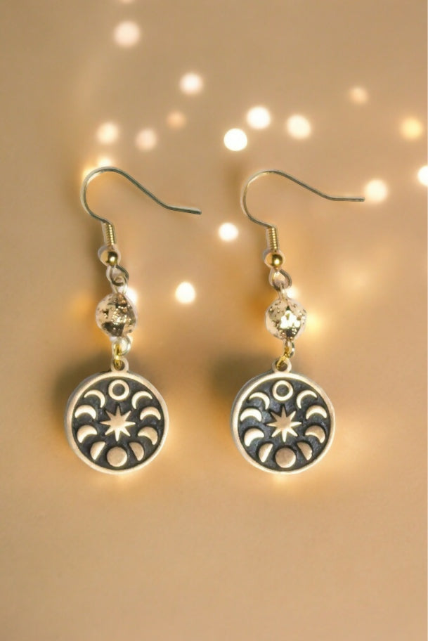 Solar Eclipse in the Round Earrings