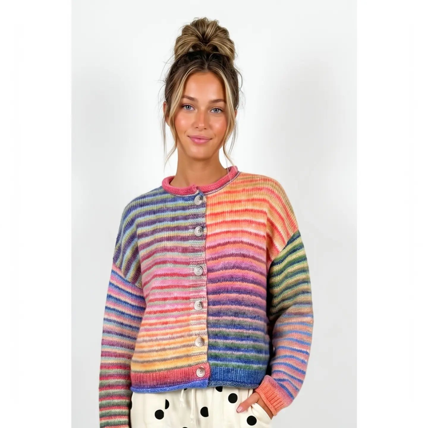 Wrapped In a Rainbow Cardigan
