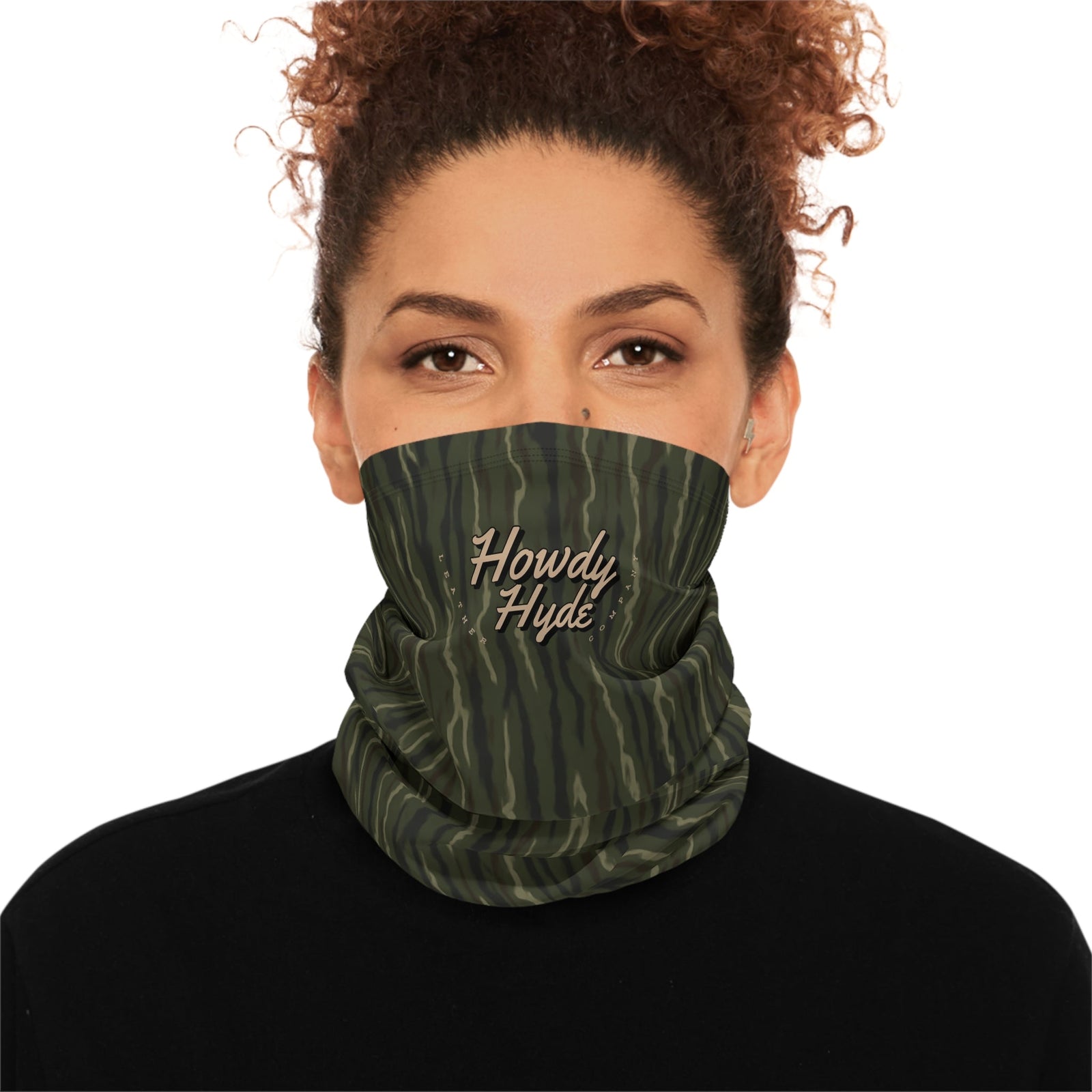 Camo Neck Gaiter With Drawstring