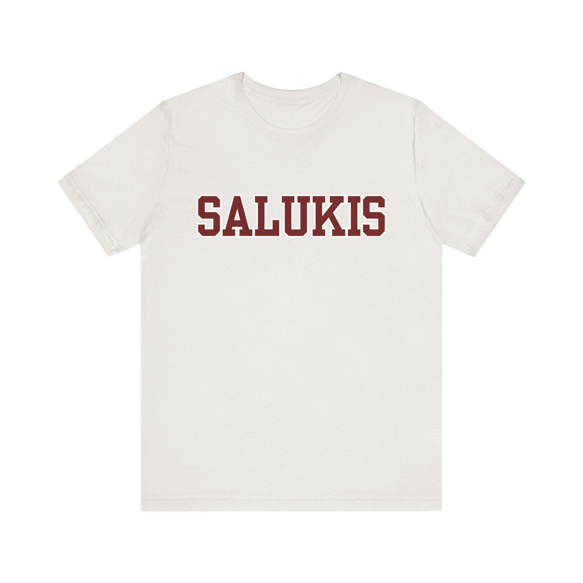 I Bleed Saluki Maroon (Unisex Jersey Short Sleeve Tee)