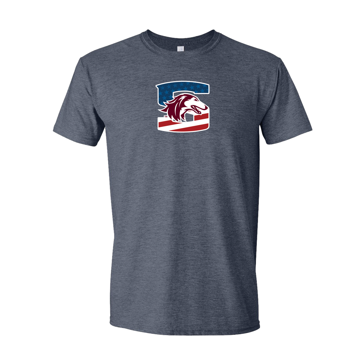 SIUC-USA RWB Navy Ringer Graphic Tee - LIMITED AVAILABILITY - Officially Licensed