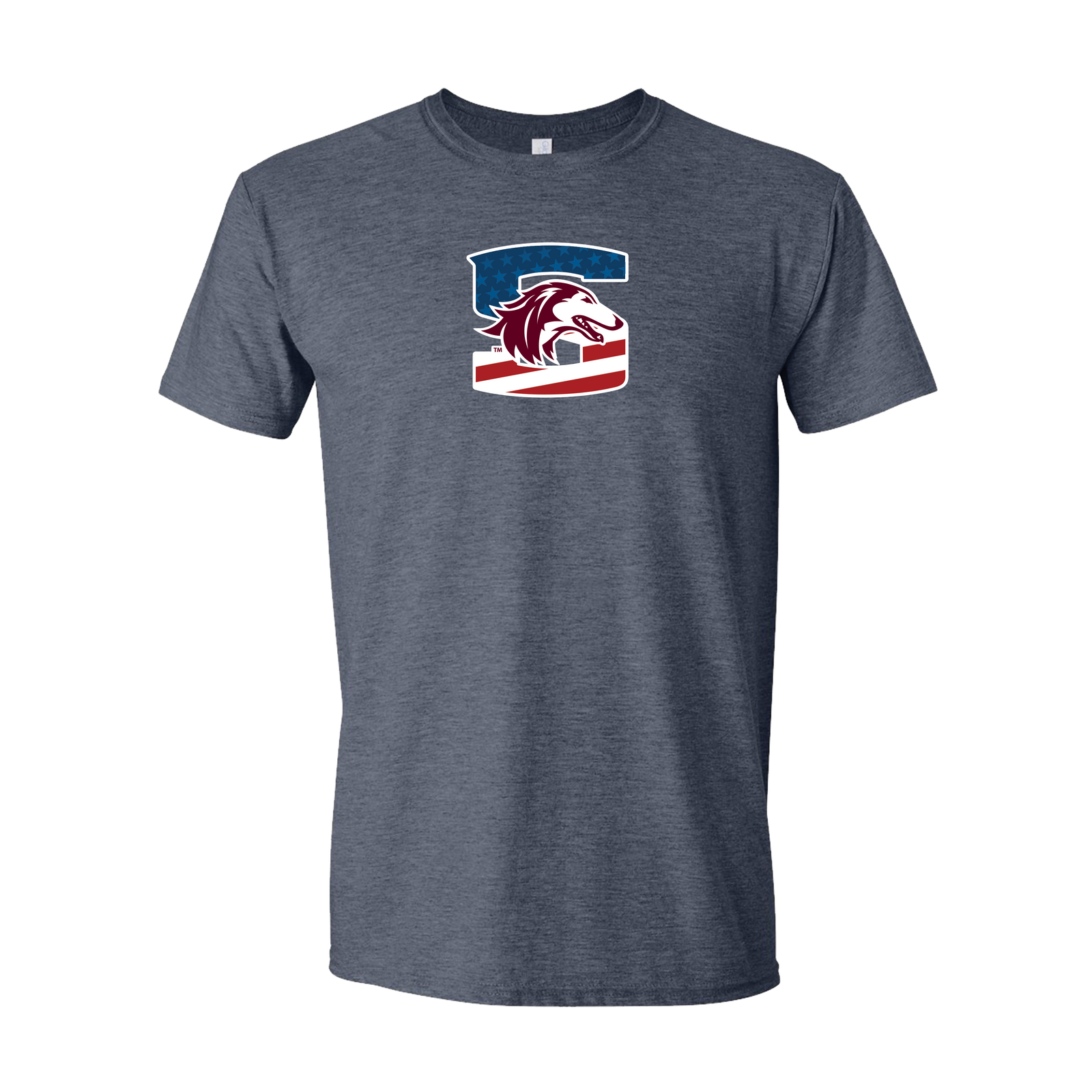 SIUC-USA RWB Navy Ringer Graphic Tee - LIMITED AVAILABILITY - Officially Licensed