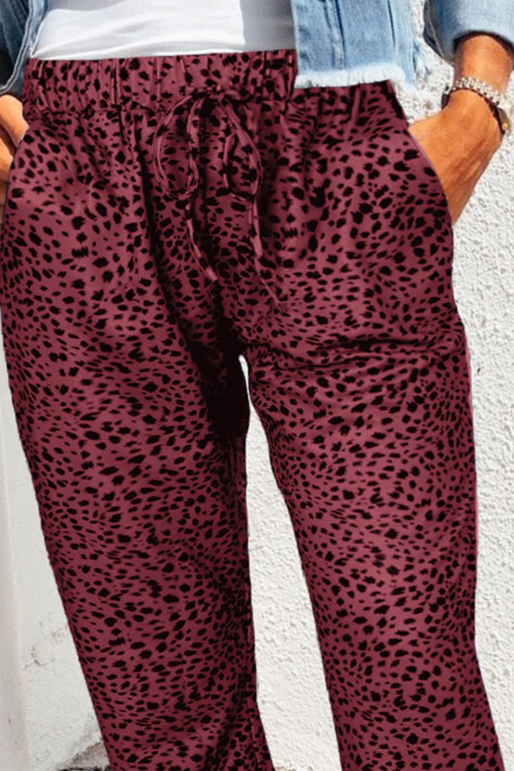 Abby's Leopard Print Joggers with Pockets