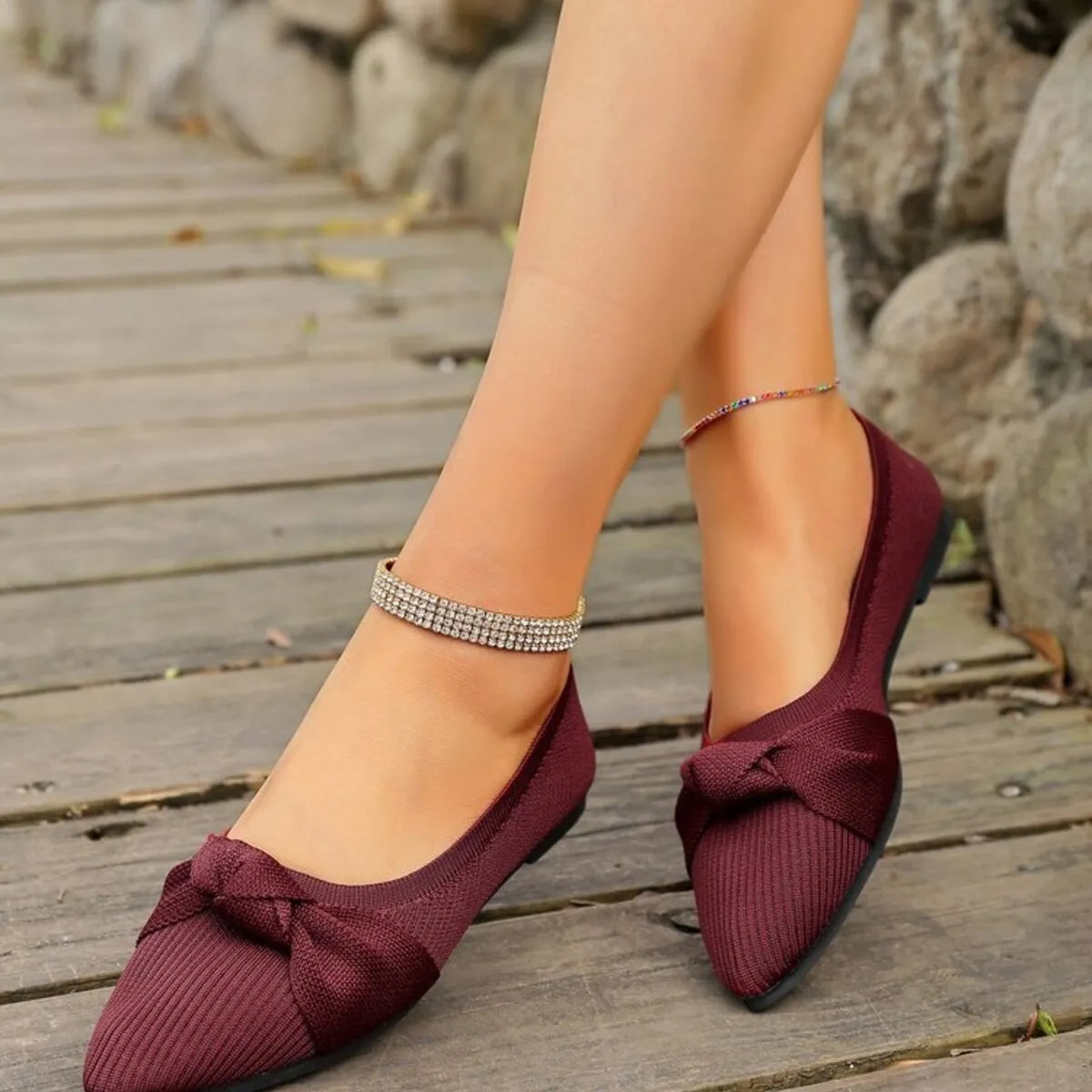Point Toe Flats Slip-Ons