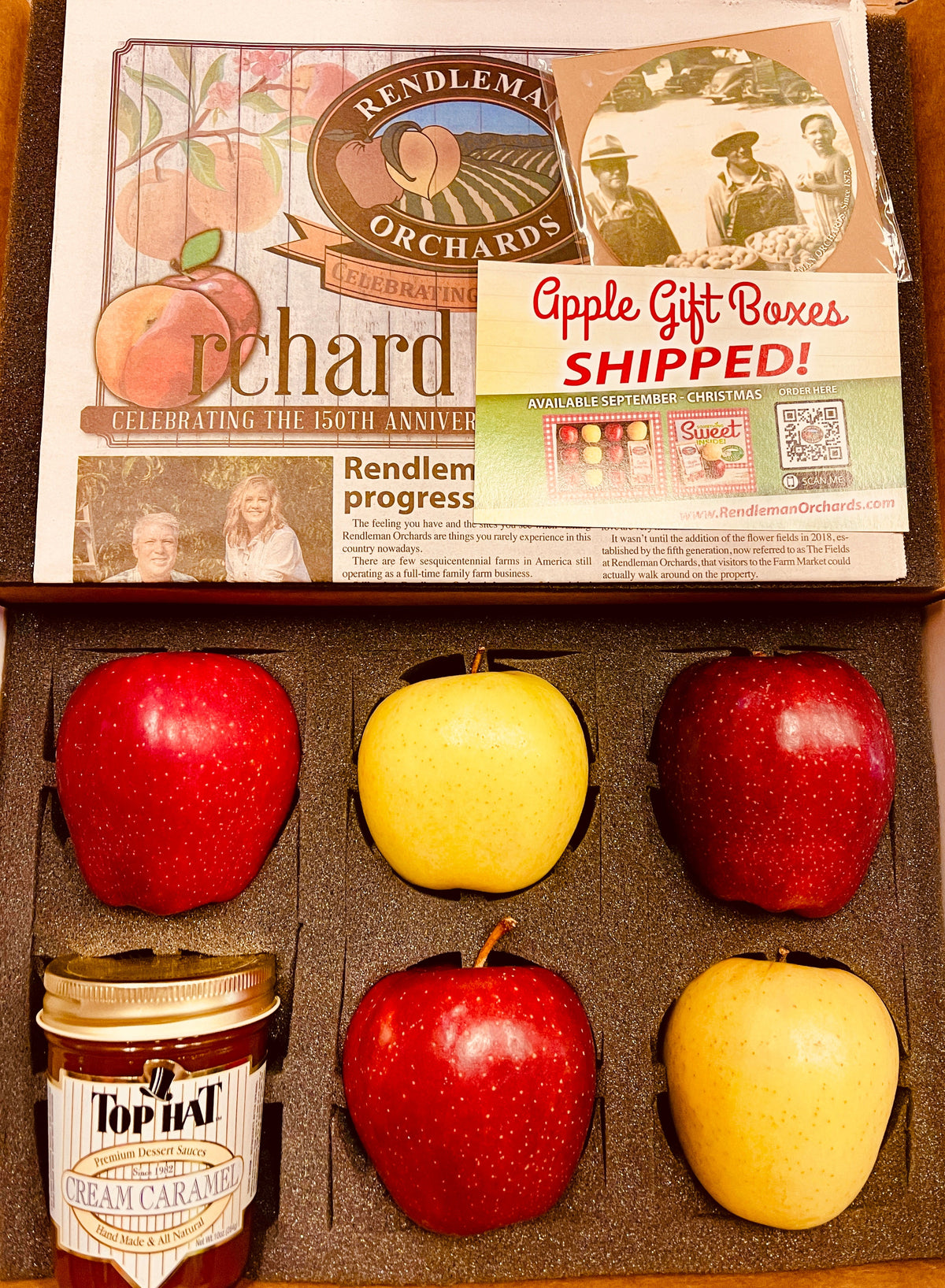 Personal-Sized Creamy Caramel Apple Gift Box - INCLUDES FREE SHIPPING!*