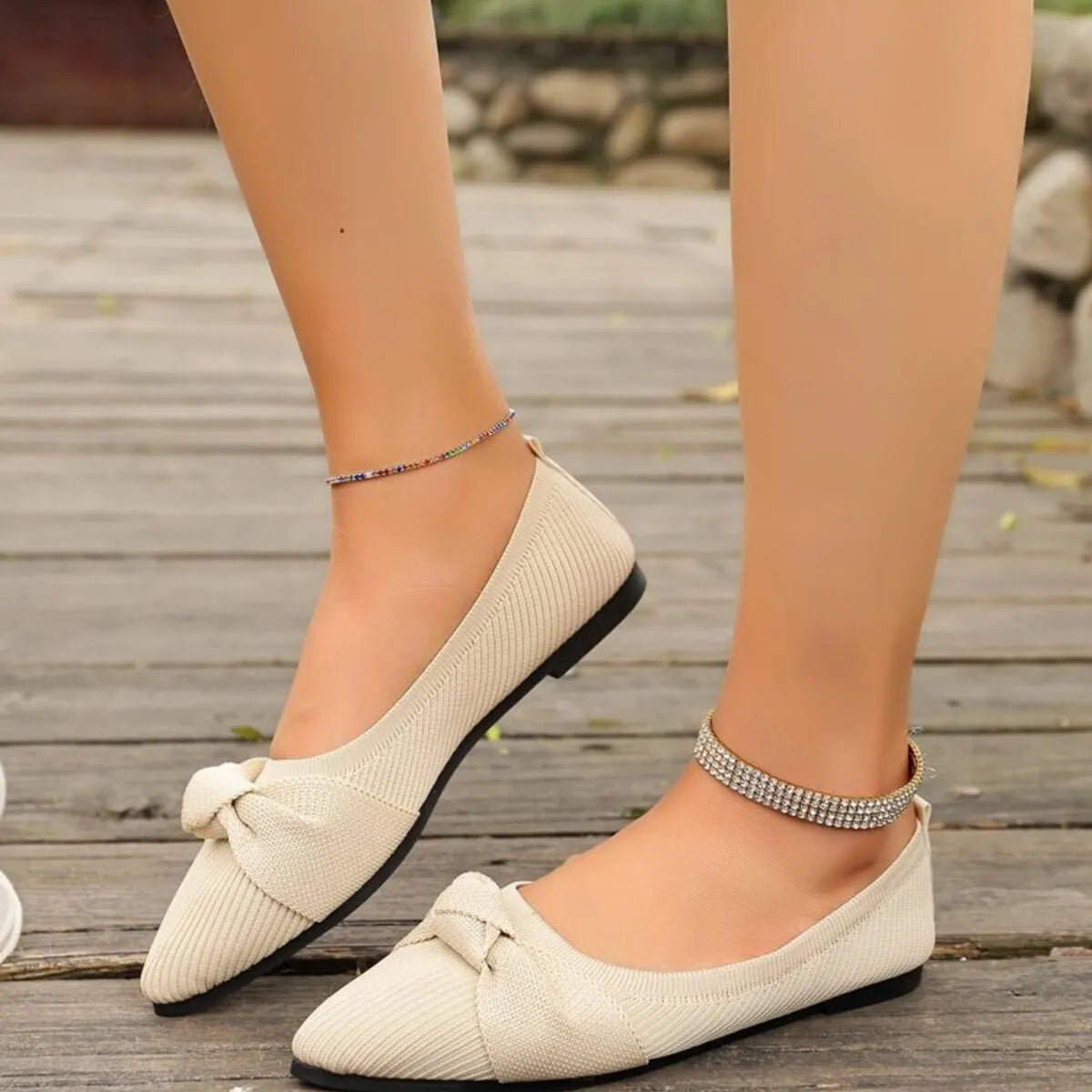 Point Toe Flats Slip-Ons