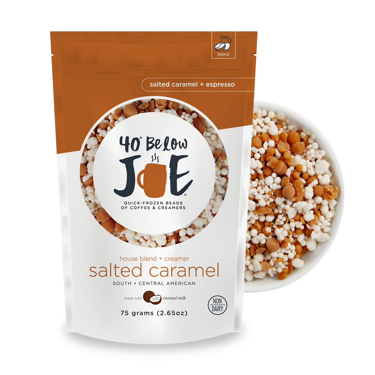 Salted Caramel Creamer + House Blend Coffee Beads