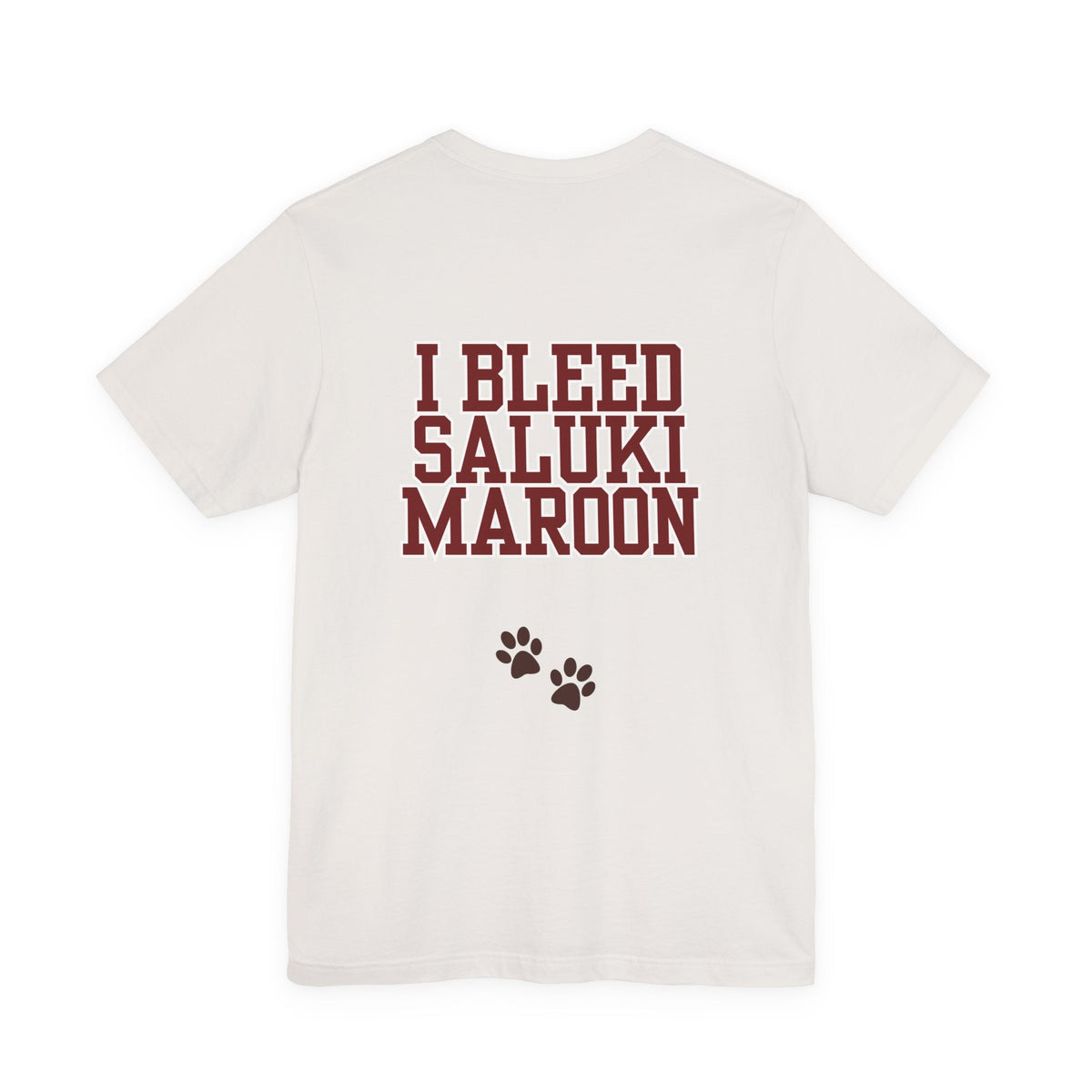 I Bleed Saluki Maroon (Unisex Jersey Short Sleeve Tee)