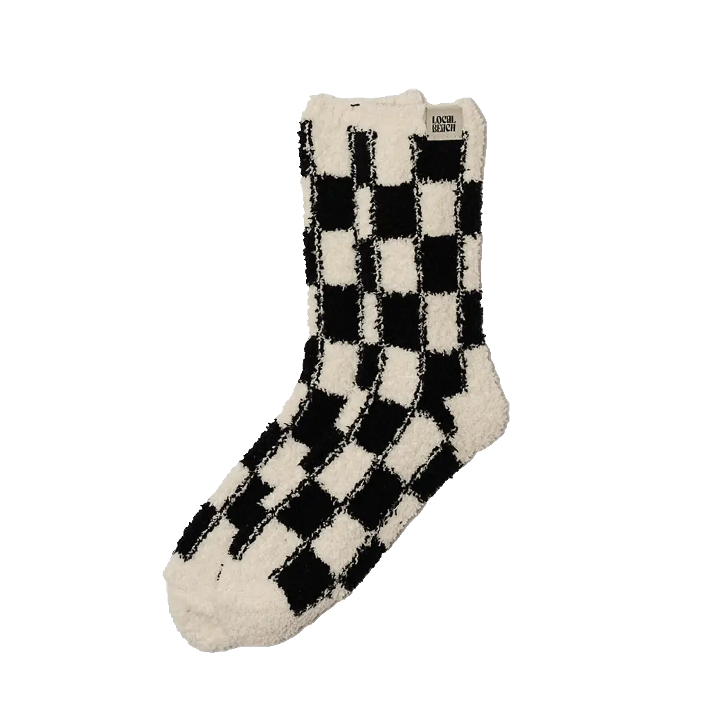 Checker Local Beach Cozy Socks