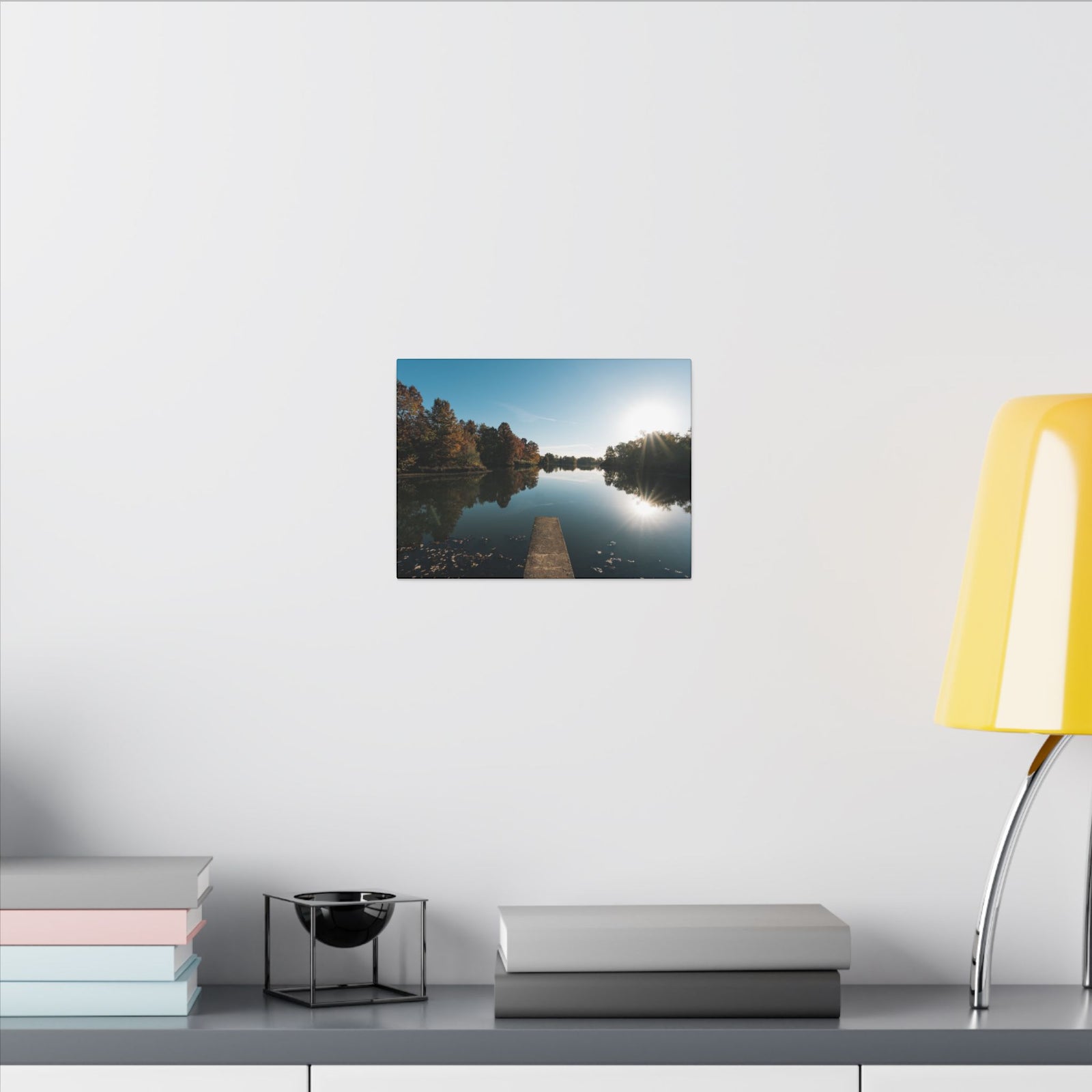 Print of Campus Lake at SIU Campus