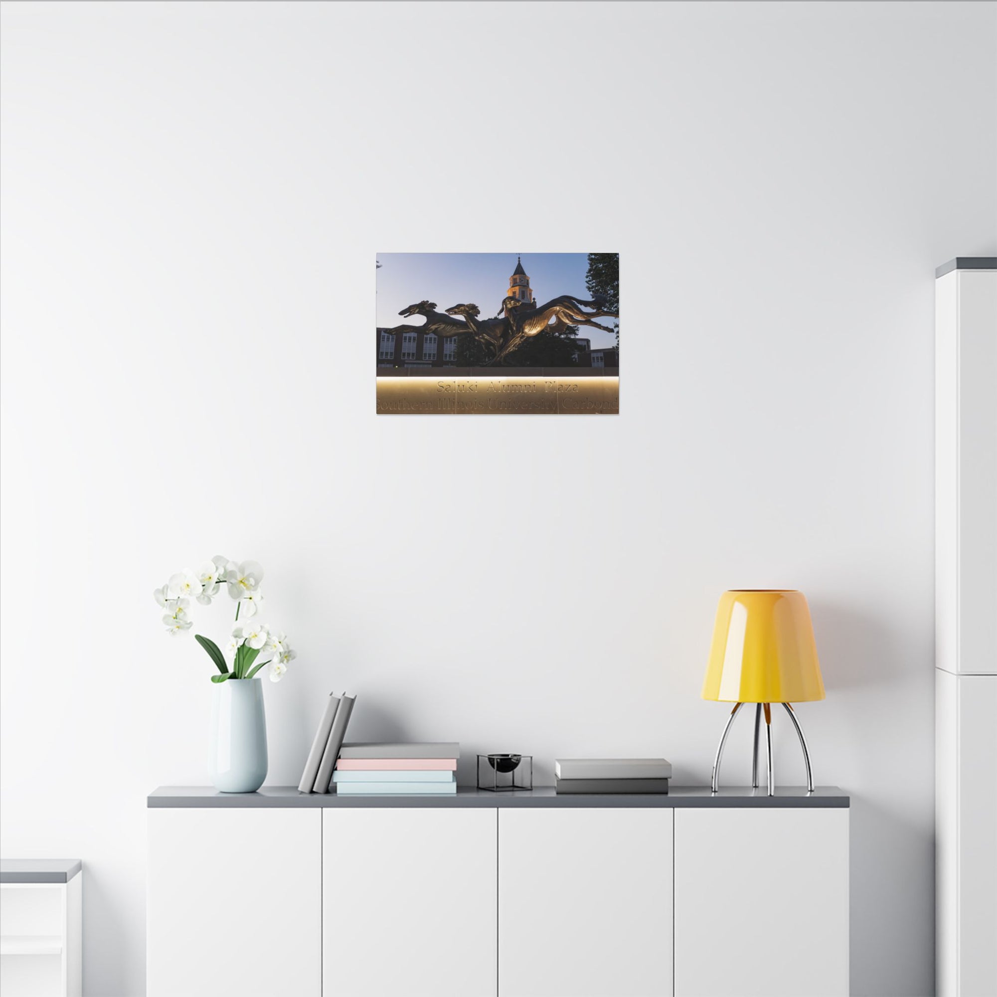 Print of Saluki Alumni Plaza at Twilight