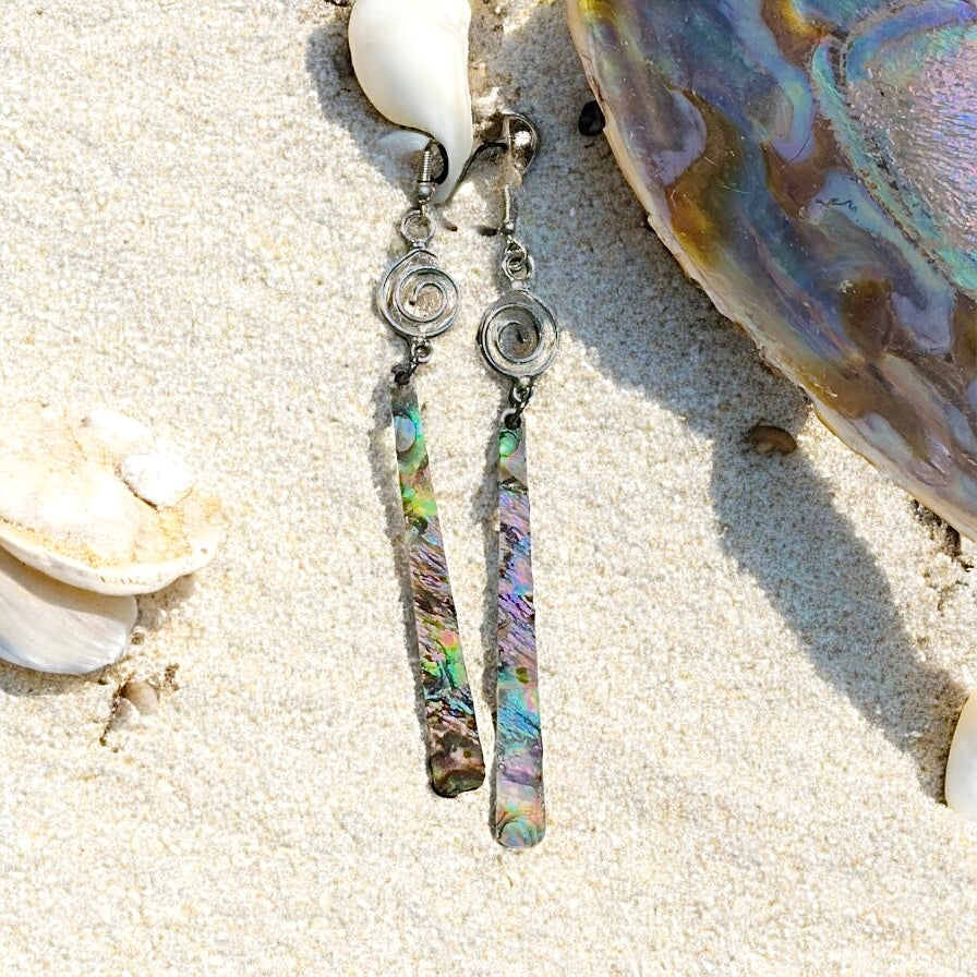 Opalescent Shell Dangles