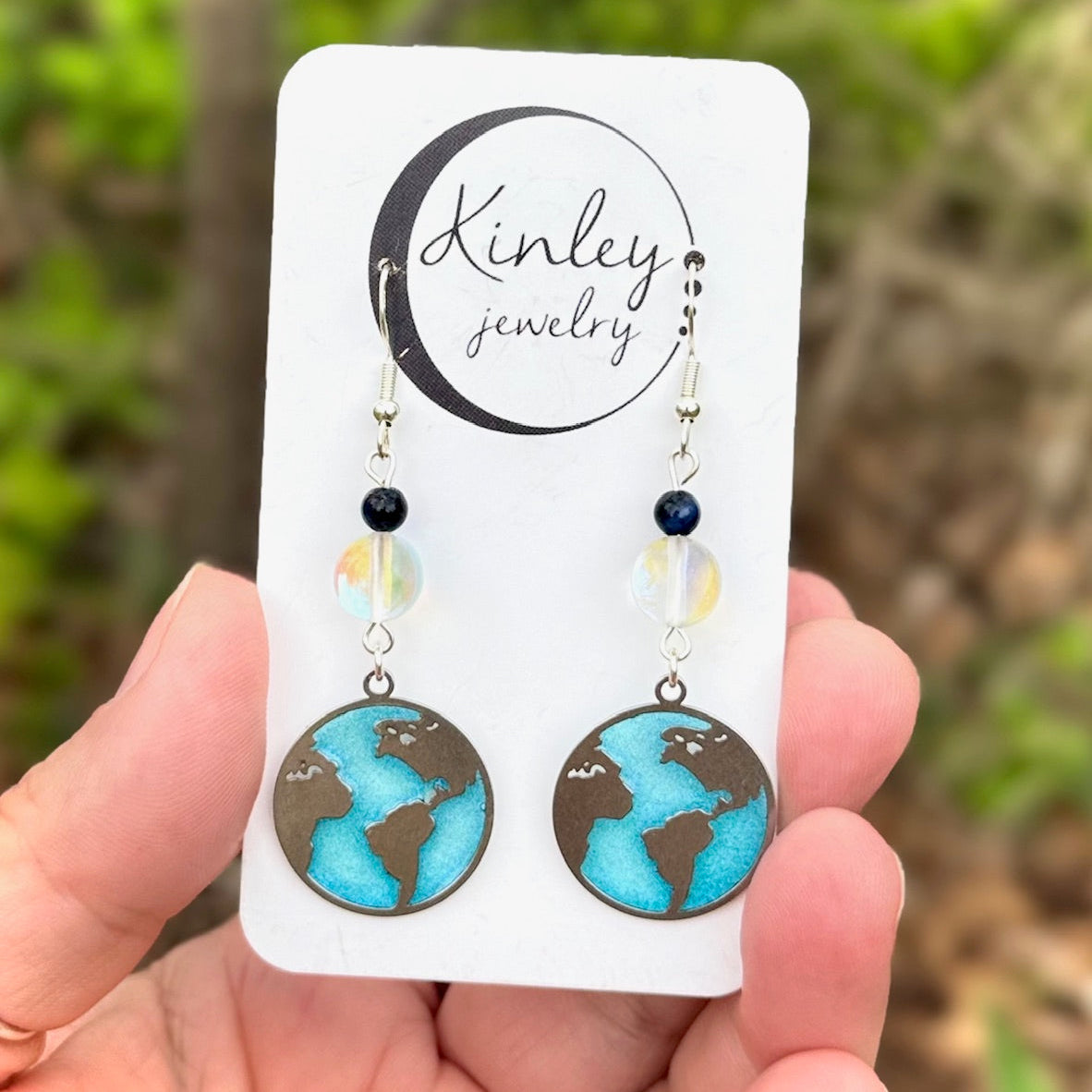 Blue Planet Mother Earth Earrings
