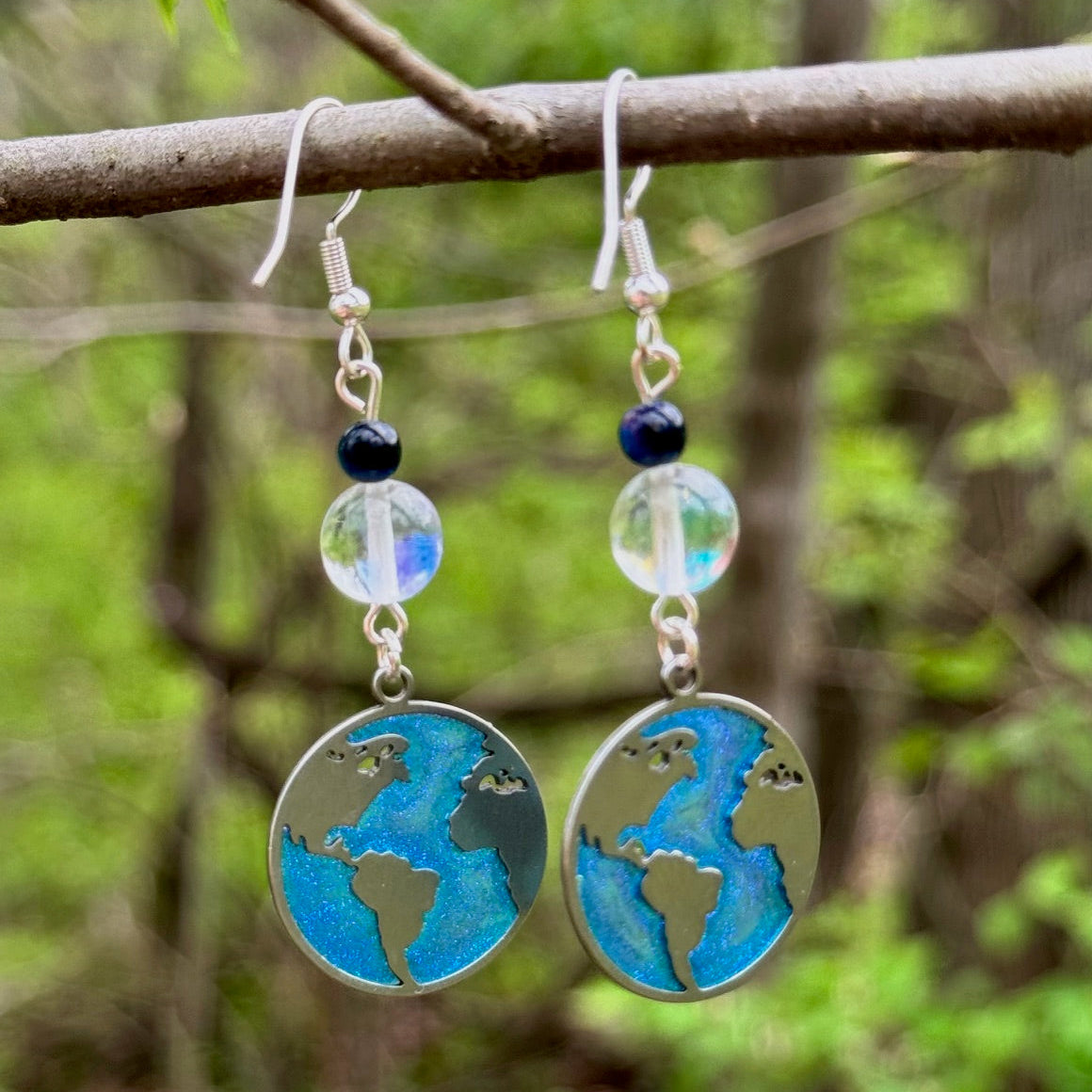 Blue Planet Mother Earth Earrings