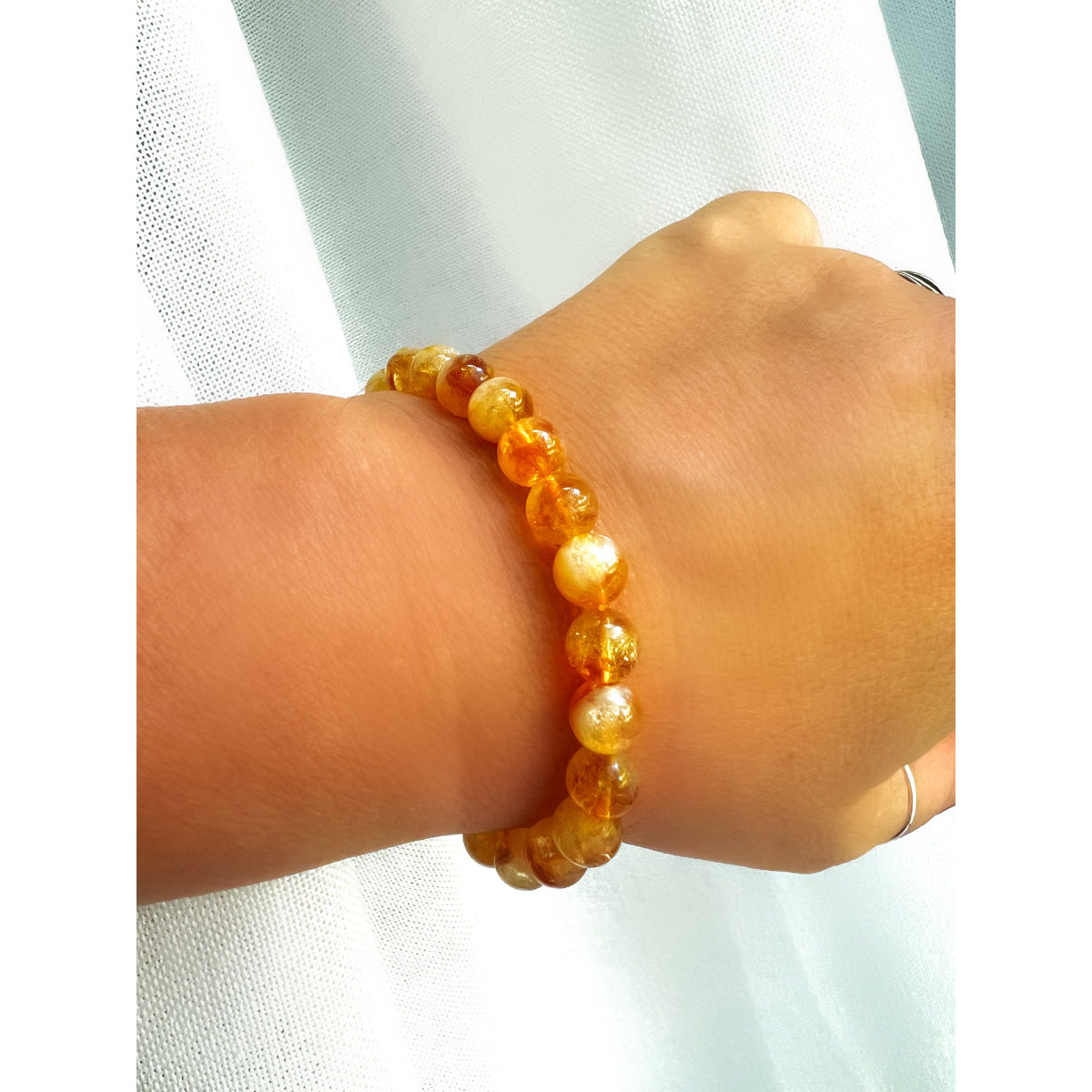 Citrine Gemstone Stretch Bracelet
