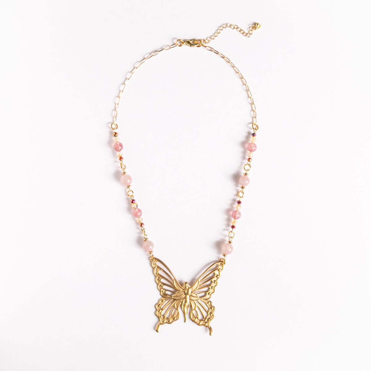 Art Nouveau Butterfly Fairy Necklace