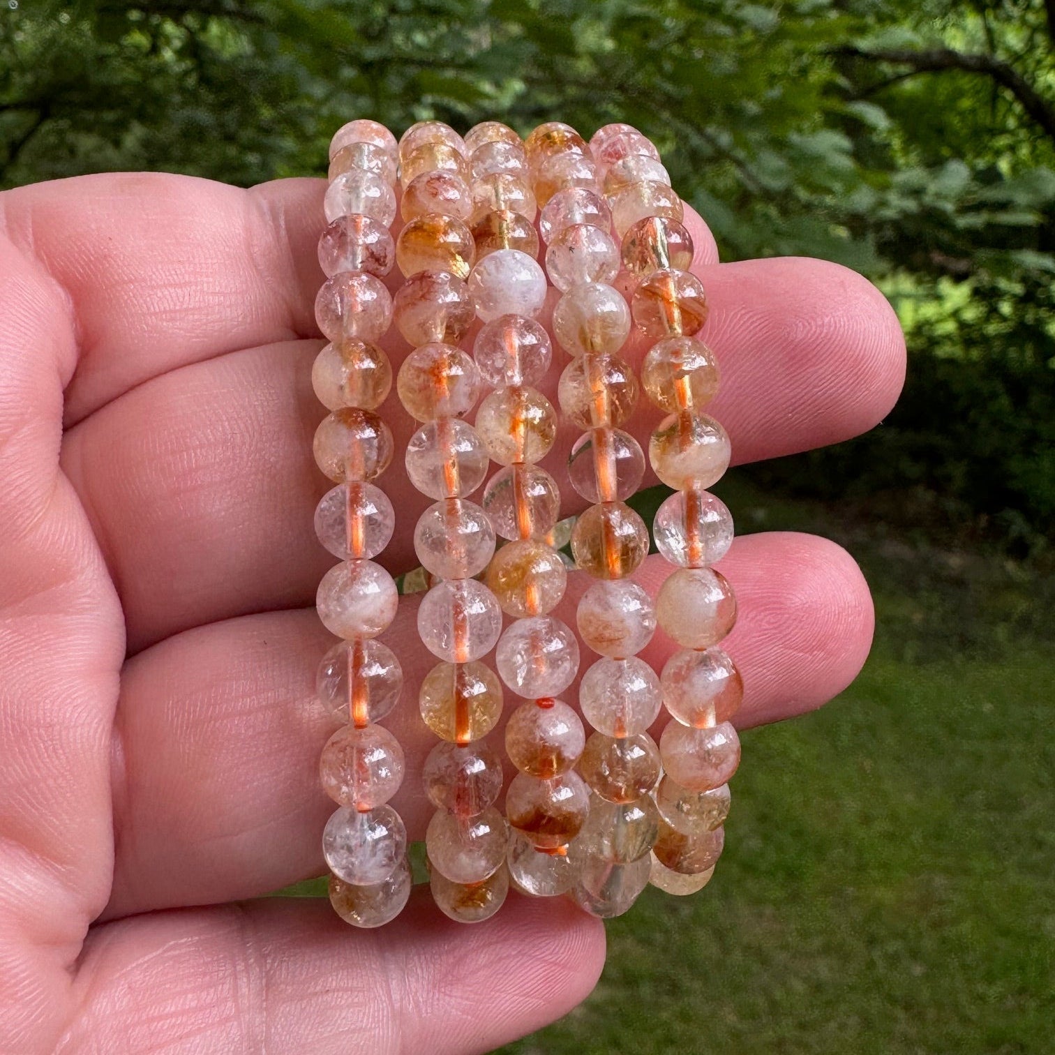 Citrine Gemstone Stretch Bracelet