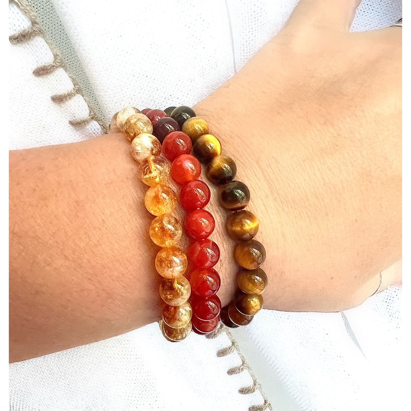 Gold Tiger Eye Gemstone Bracelet
