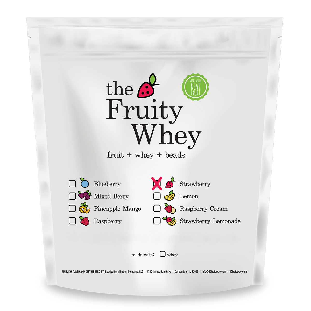 Strawberry Fruity Whey Beads