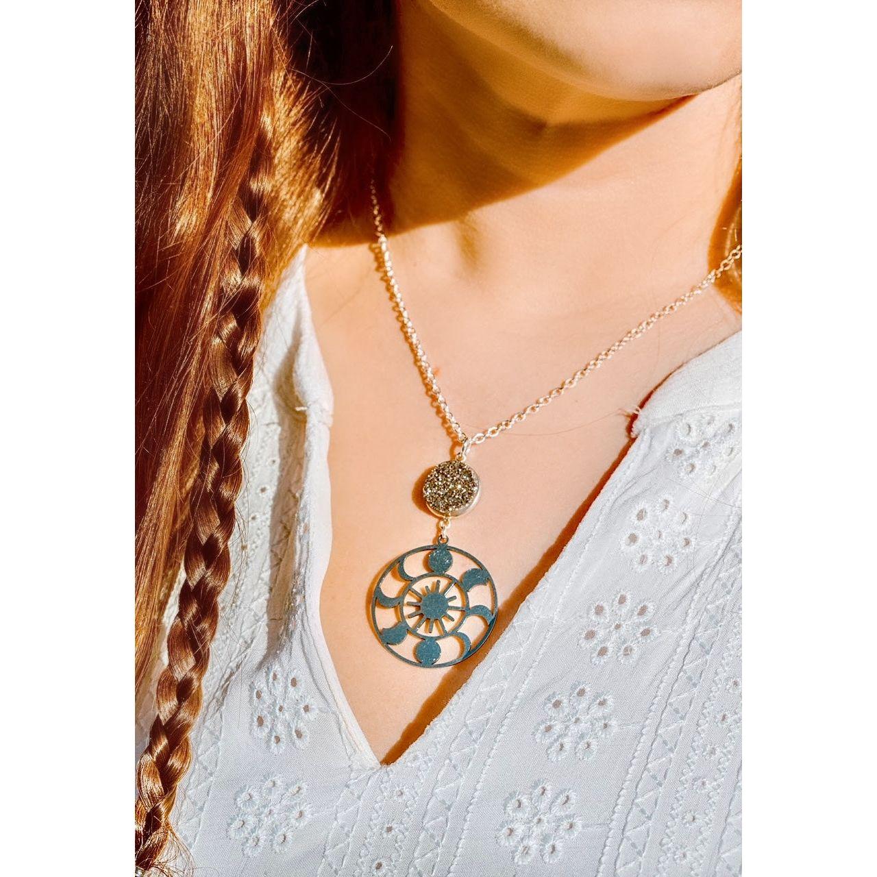 Solar Eclipse in the Round Necklace