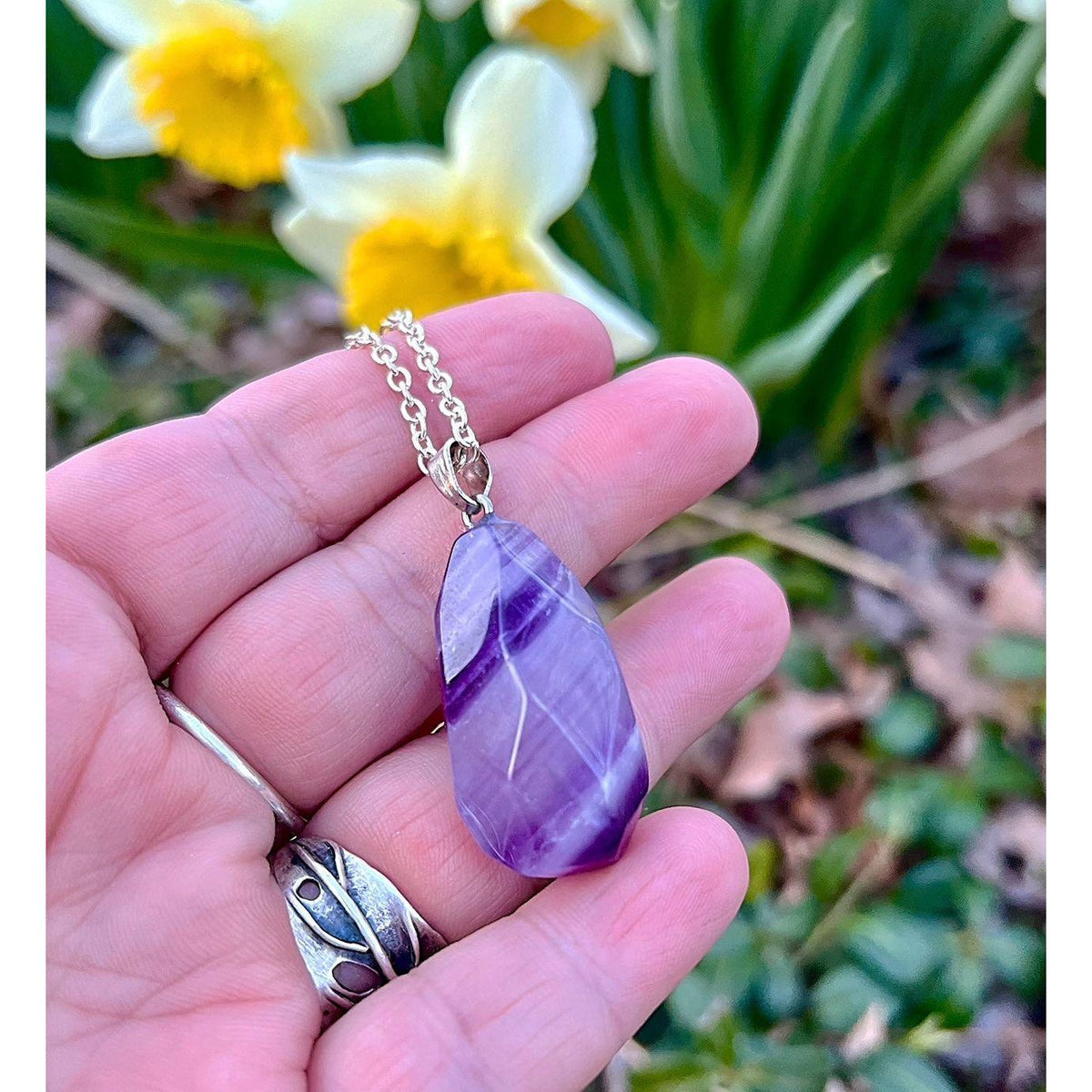 Dream Amethyst Pendant Necklace – Ethereal February Birthstone Jewelry by Kinley Jewelry