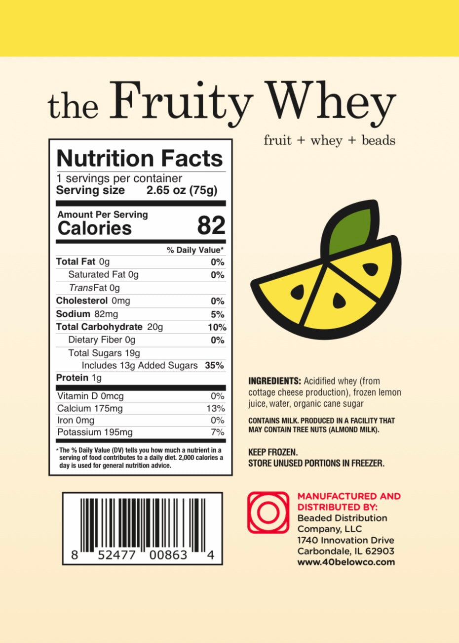 Lemon Fruity Whey Beads