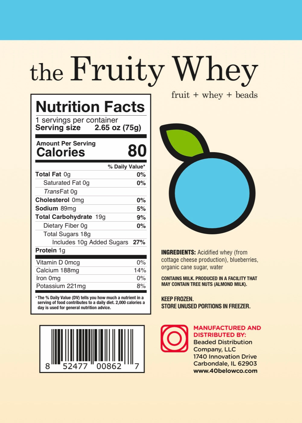 Blueberry Fruity Whey Beads
