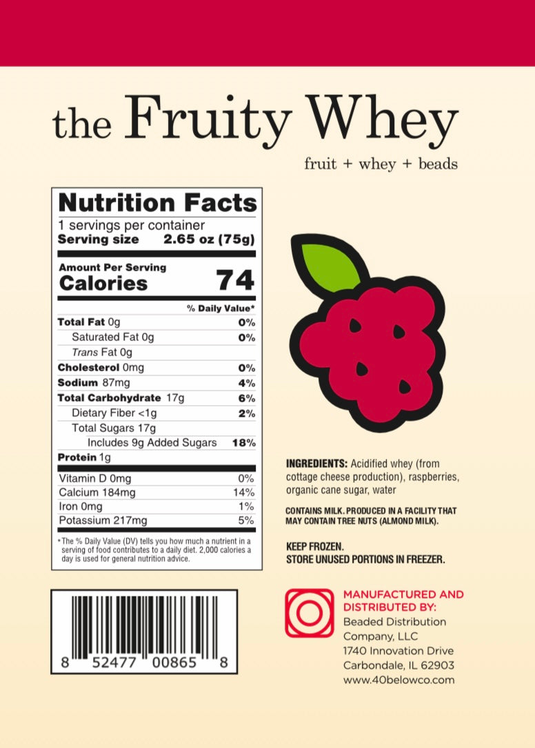Raspberry Fruity Whey Beads