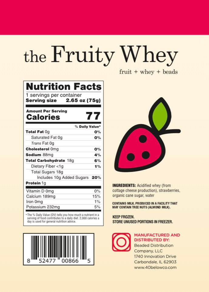 Strawberry Fruity Whey Beads