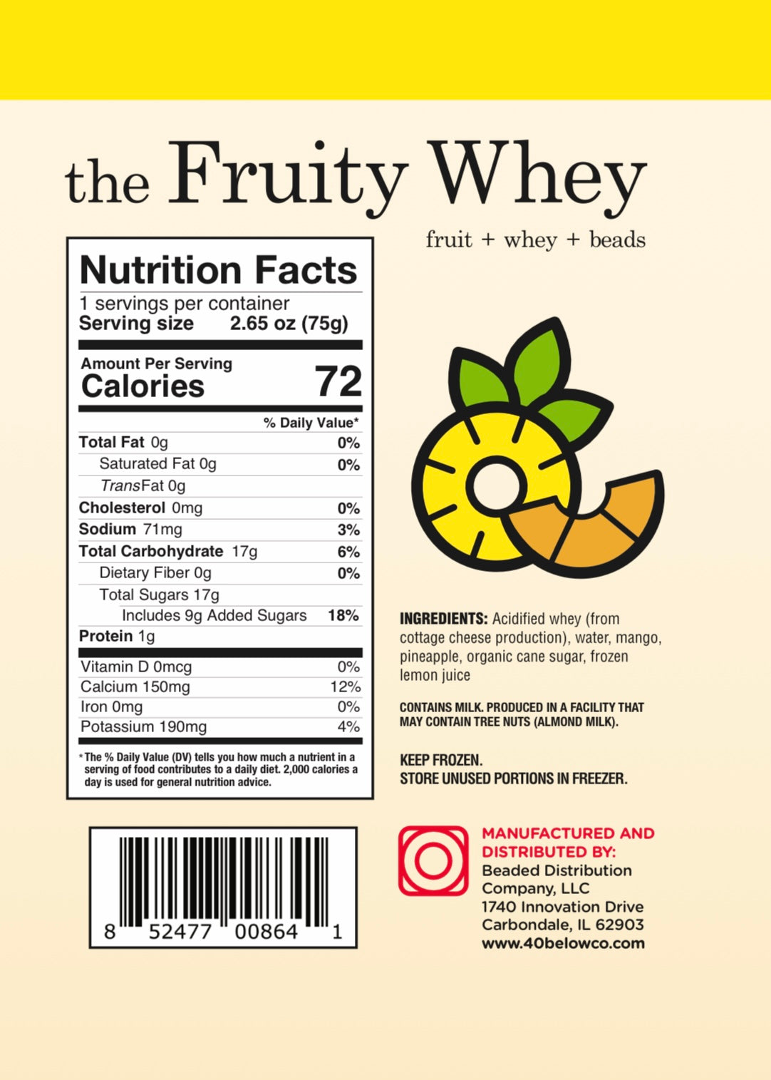 Pineapple Mango Fruity Whey Beads