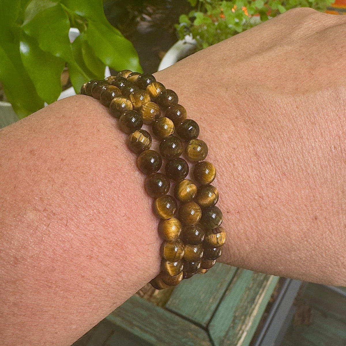 Gold Tiger Eye Gemstone Bracelet