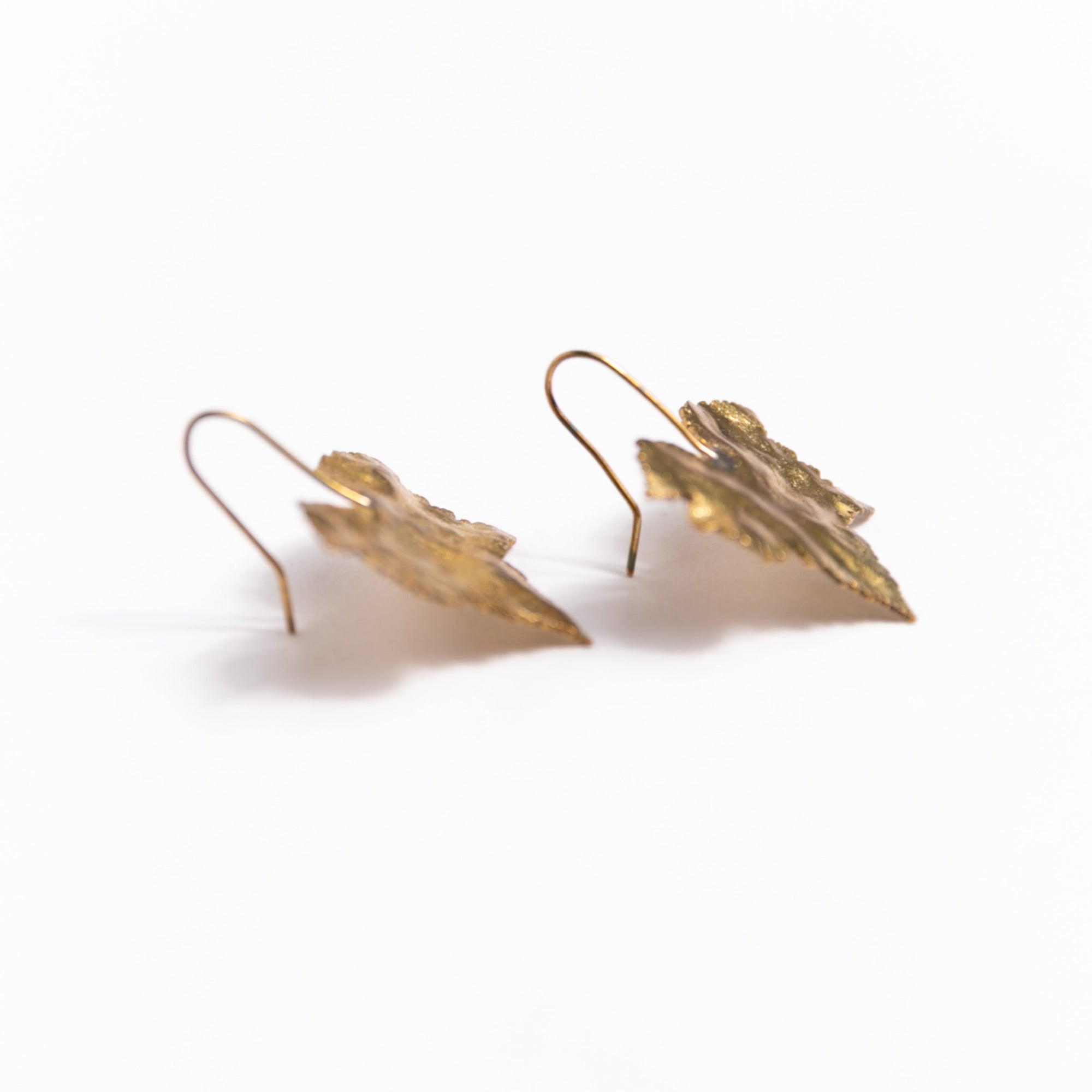 Golden Maple Leaf Earrings