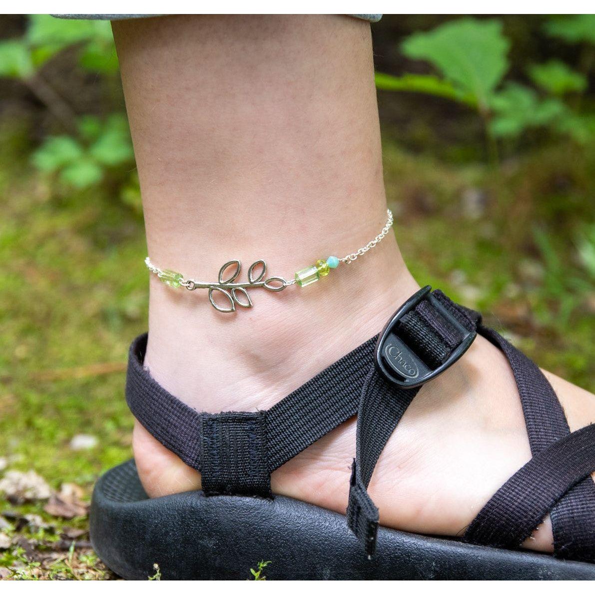 Green Leaves Anklet