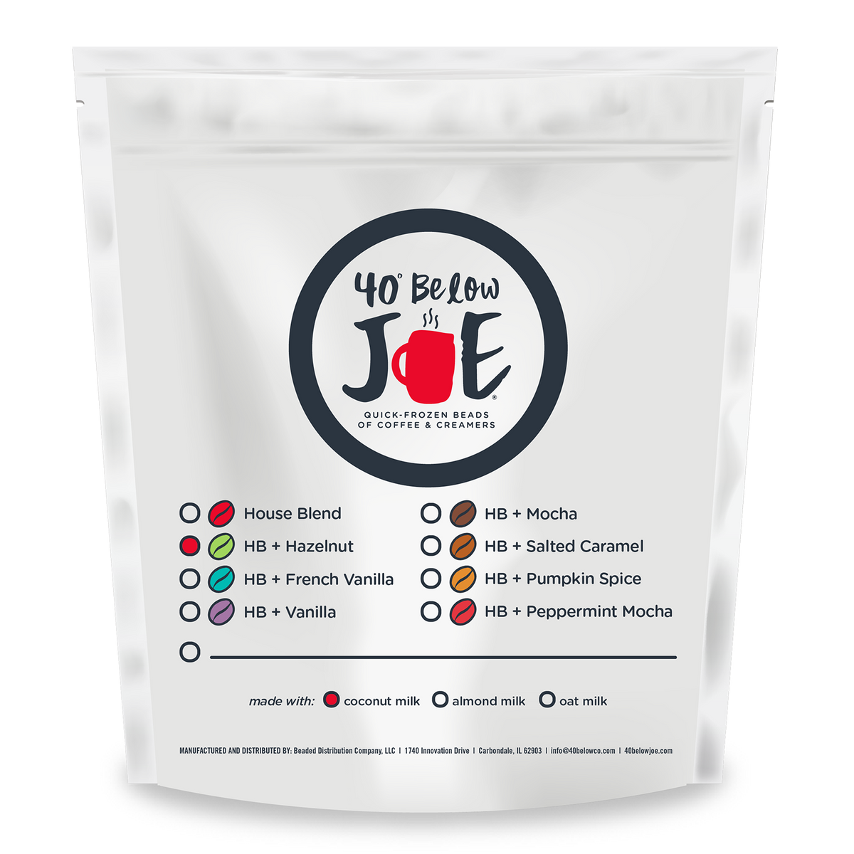 Hazelnut Creamer + House Blend Coffee Beads