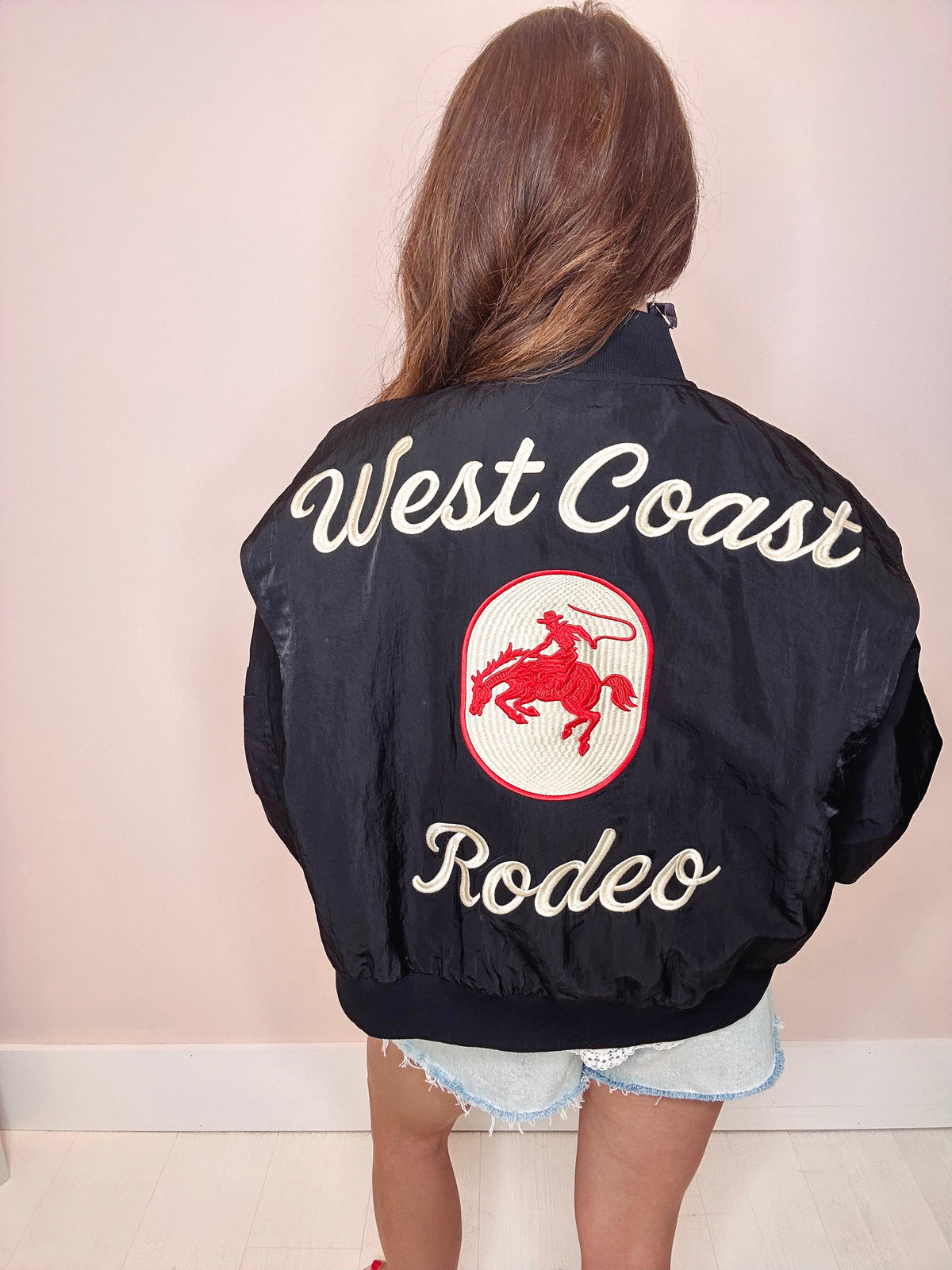 West Coast Rodeo Bomber Jacket-- Black