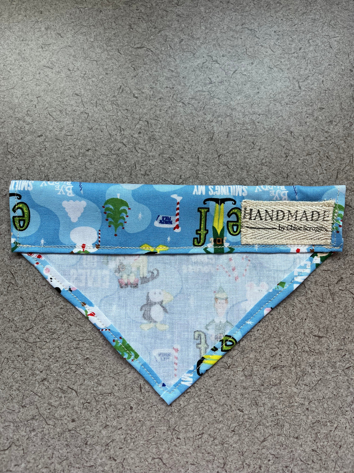 Elf (movie) Pattern Dog Bandana Small