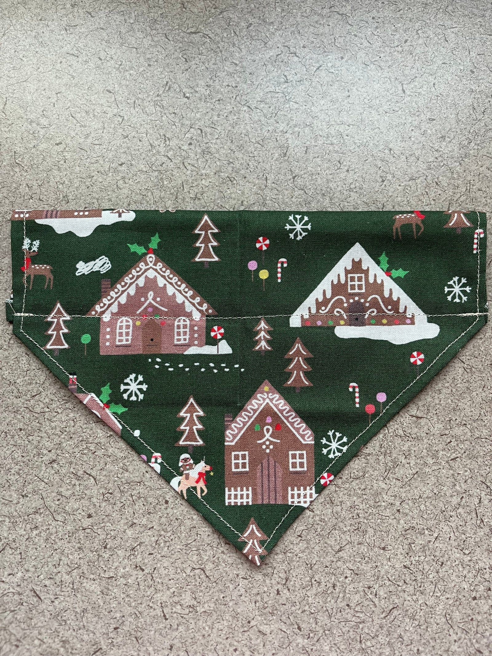 Gingerbread House Dog Bandana (Multiple Sizes)