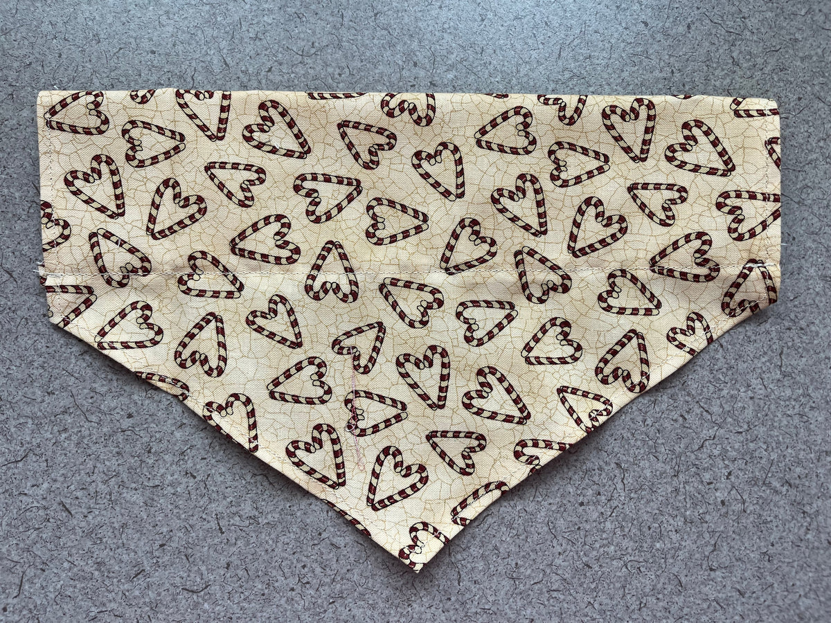 Candy Cane Dog Bandana Large
