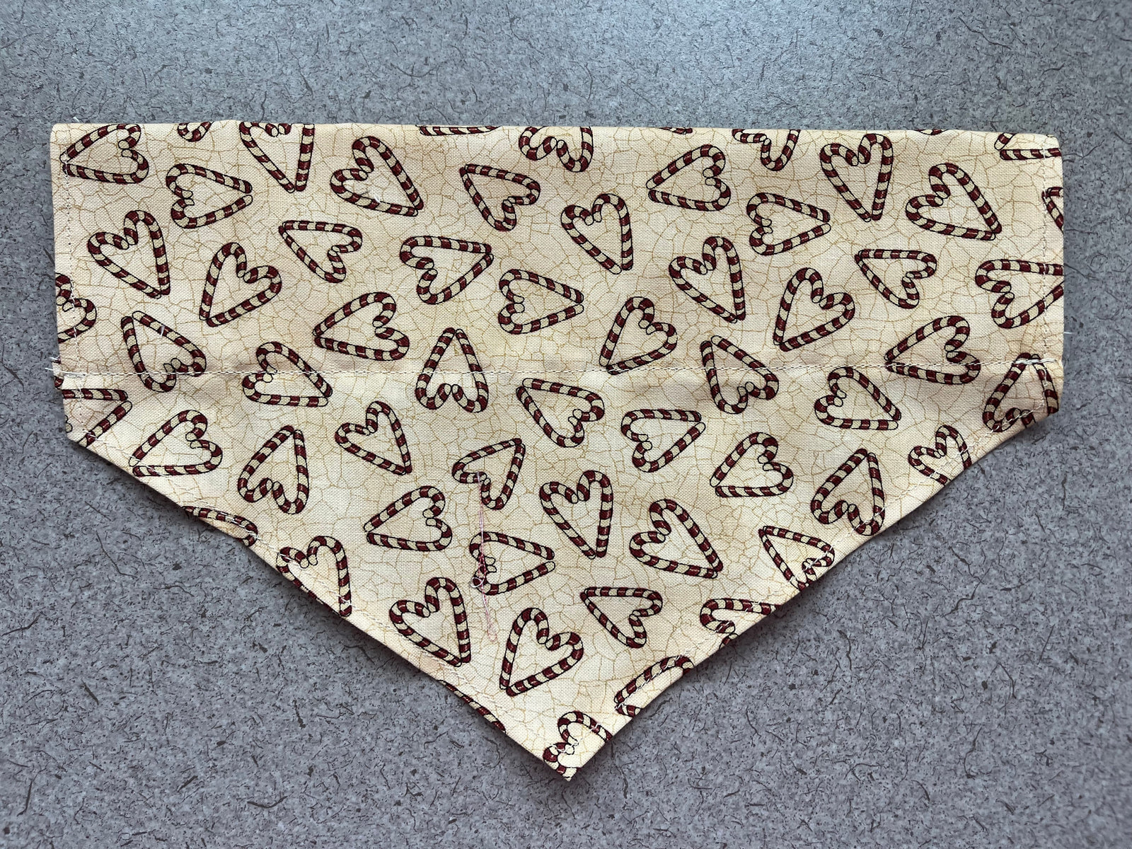 Candy Cane Dog Bandana Large