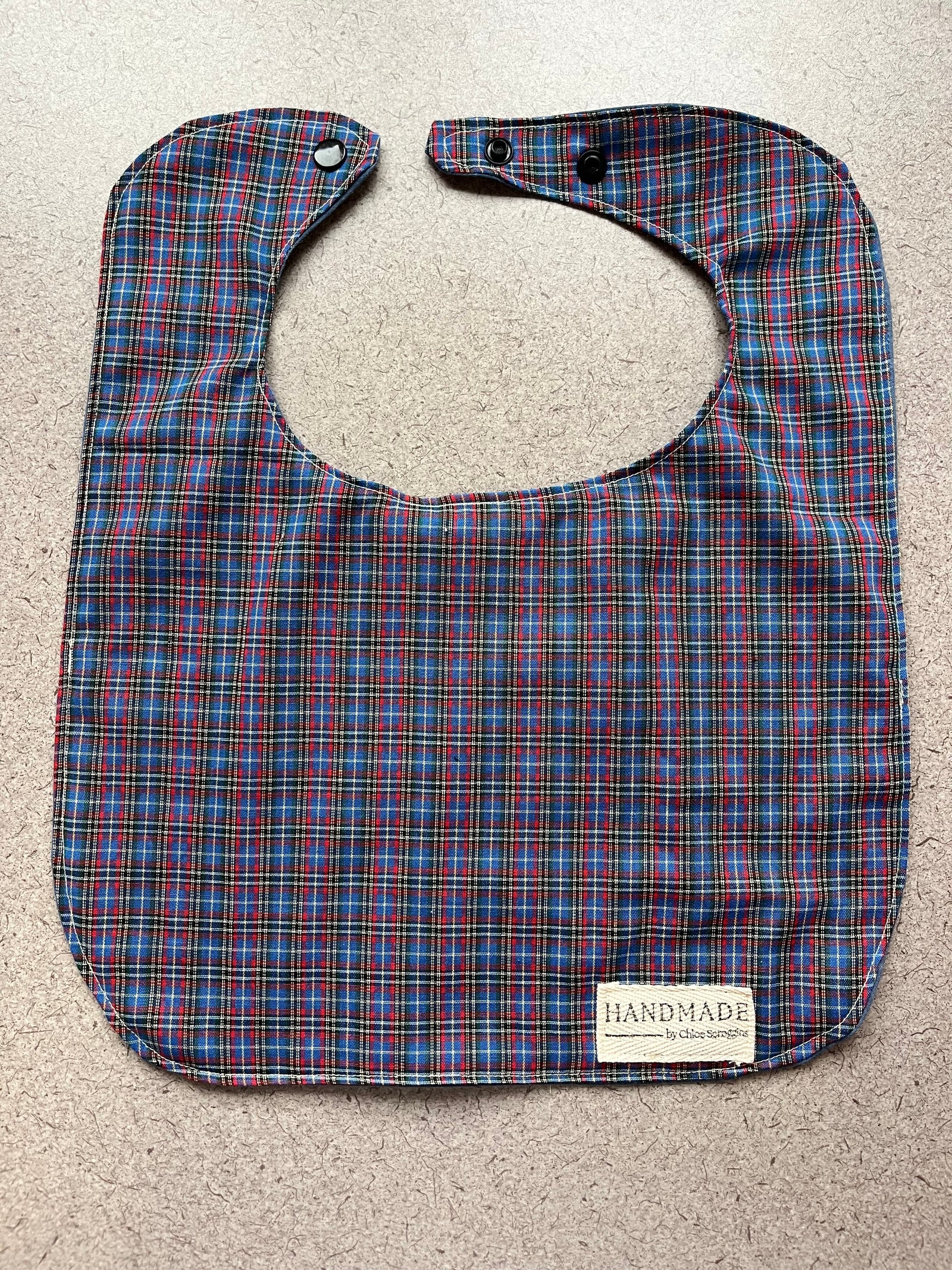 Checkered Baby Bib