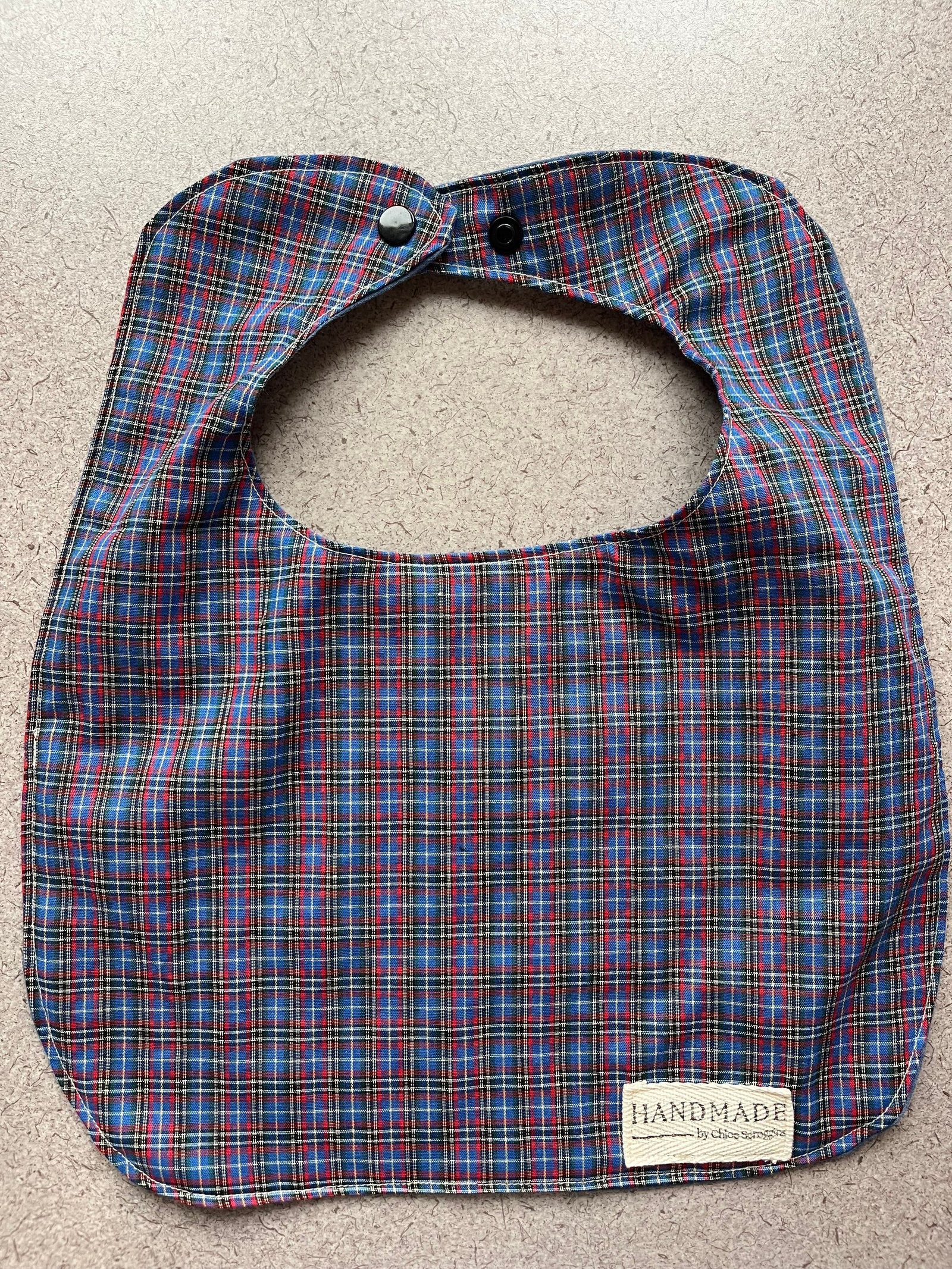 Checkered Baby Bib