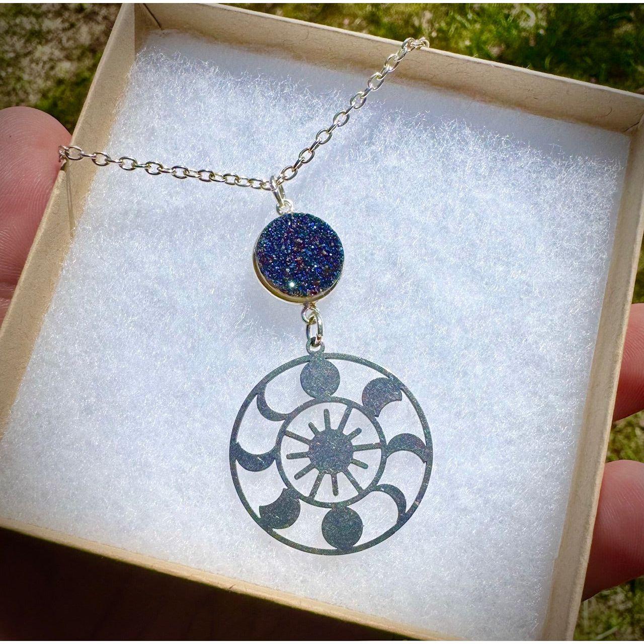 Solar Eclipse in the Round Necklace