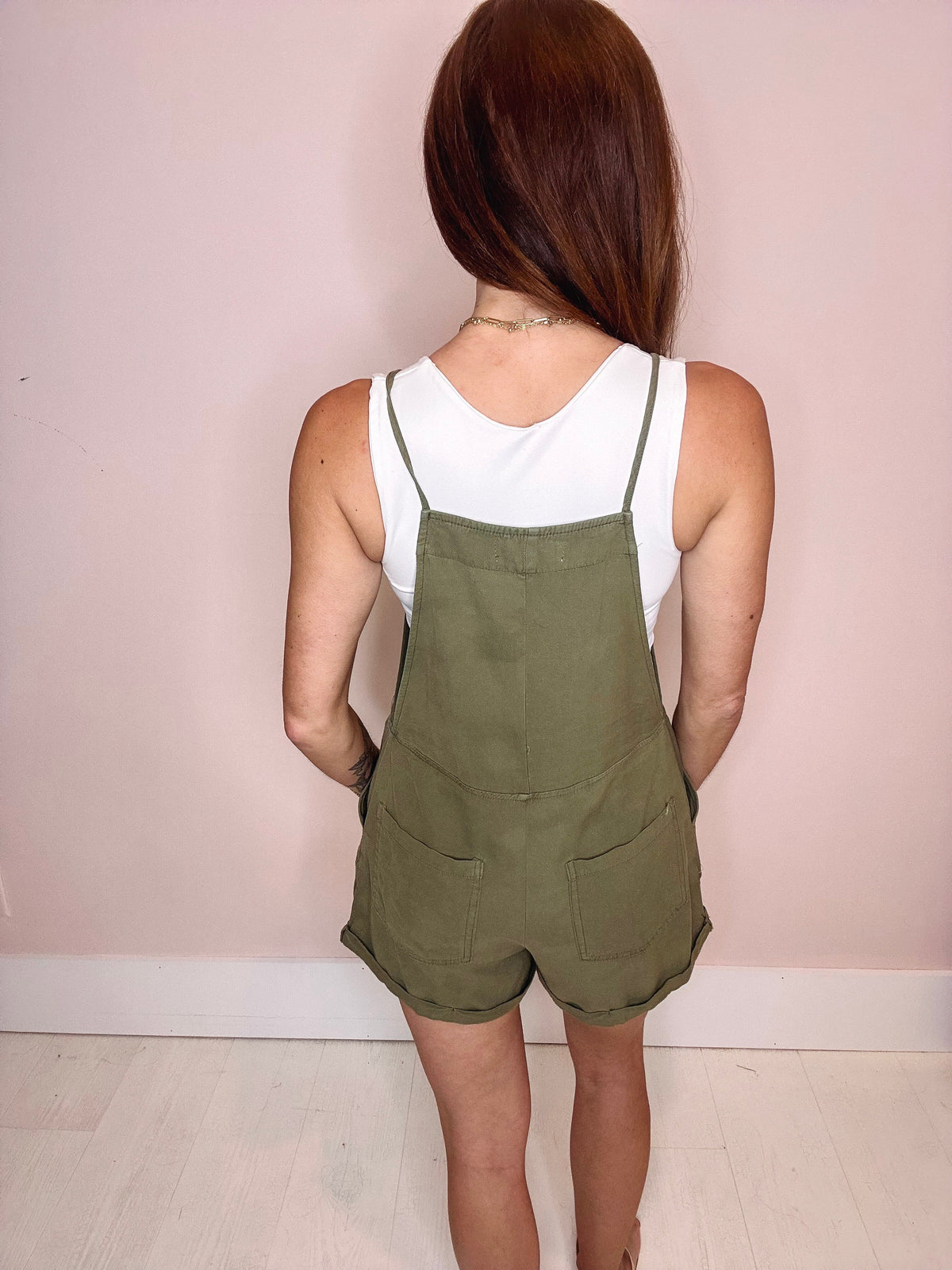 Jessy Cuffed Overall Shorts